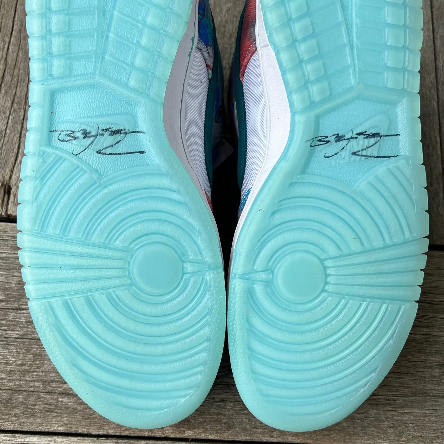 Nike SB Dunk Low Futura White Geode Teal Size 10.5