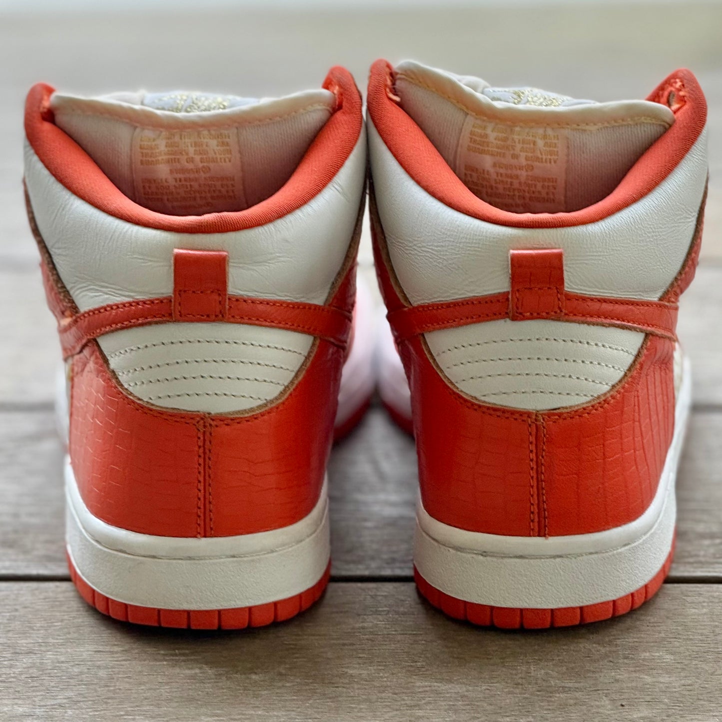 Nike SB Dunk High Orange Supreme Size 9