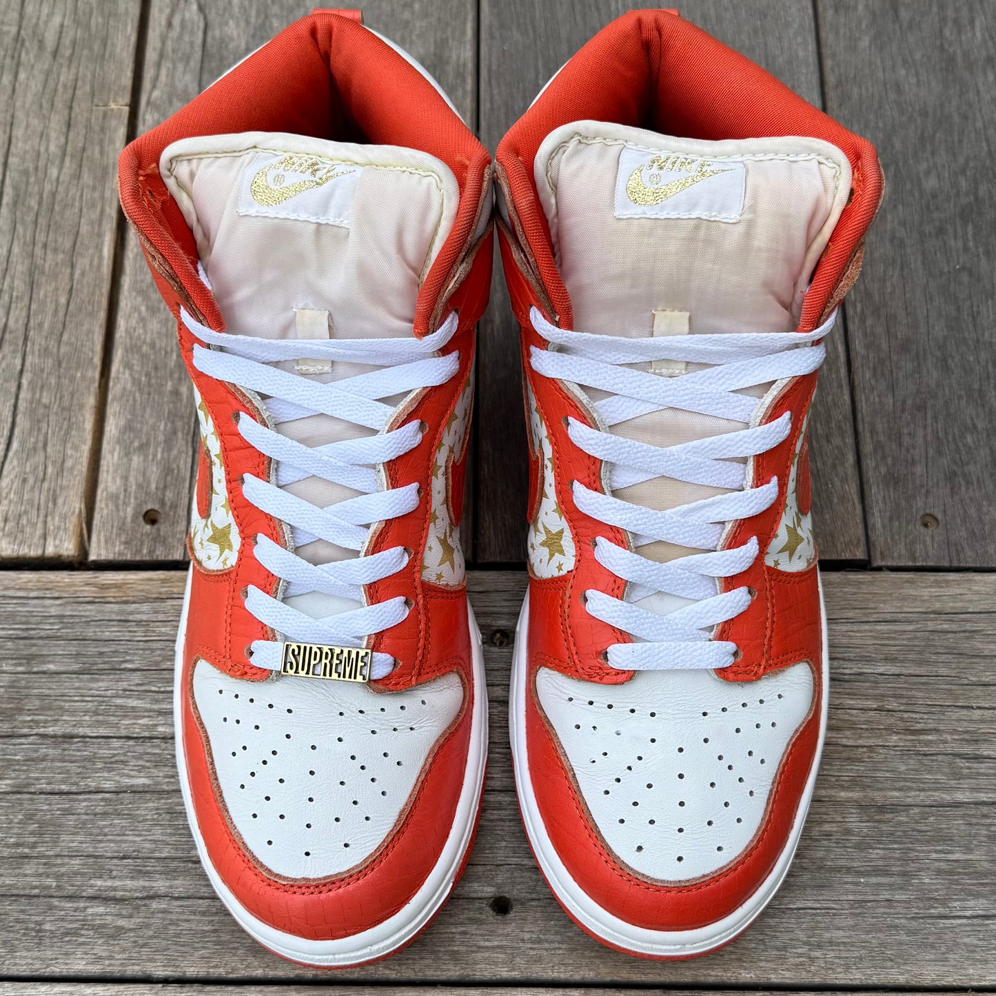 Nike SB Dunk High Orange Supreme Size 9