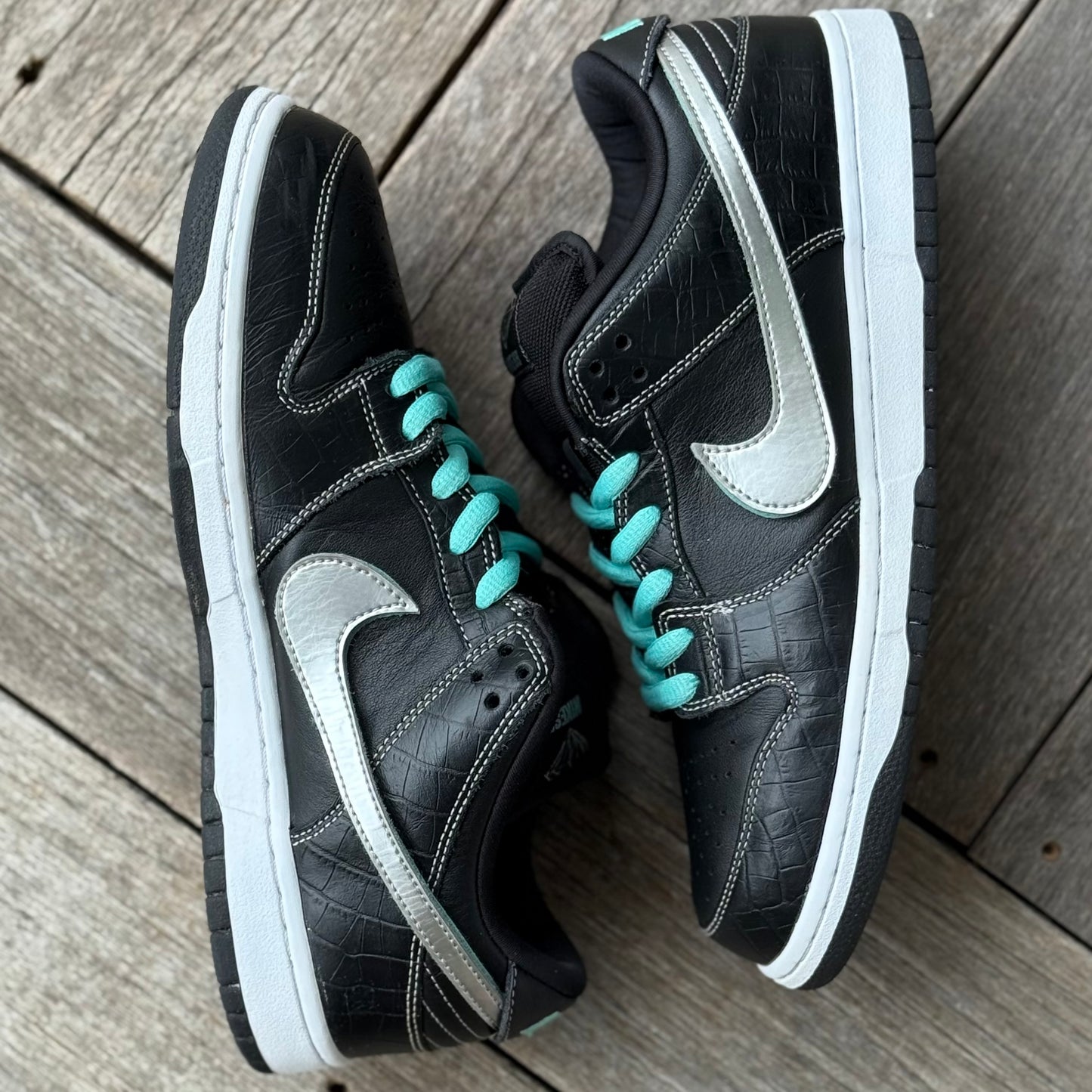 Nike SB Dunk Low Black Diamond Size 10