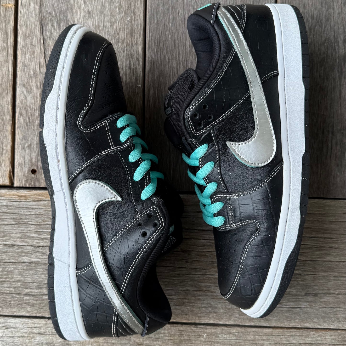 Nike SB Dunk Low Black Diamond Size 10
