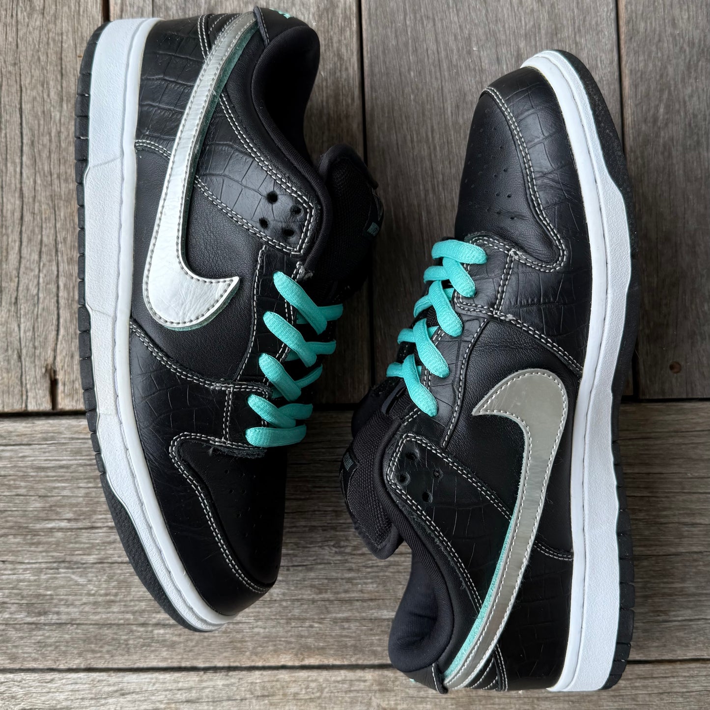 Nike SB Dunk Low Black Diamond Size 10