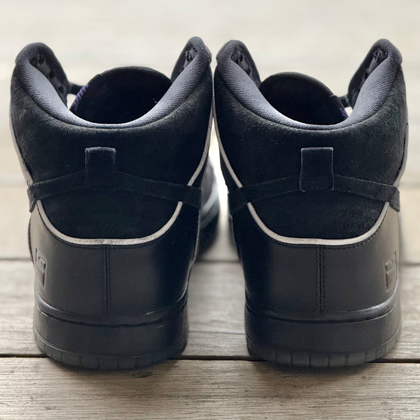 Nike SB Dunk High Black/Purple Box Size 12