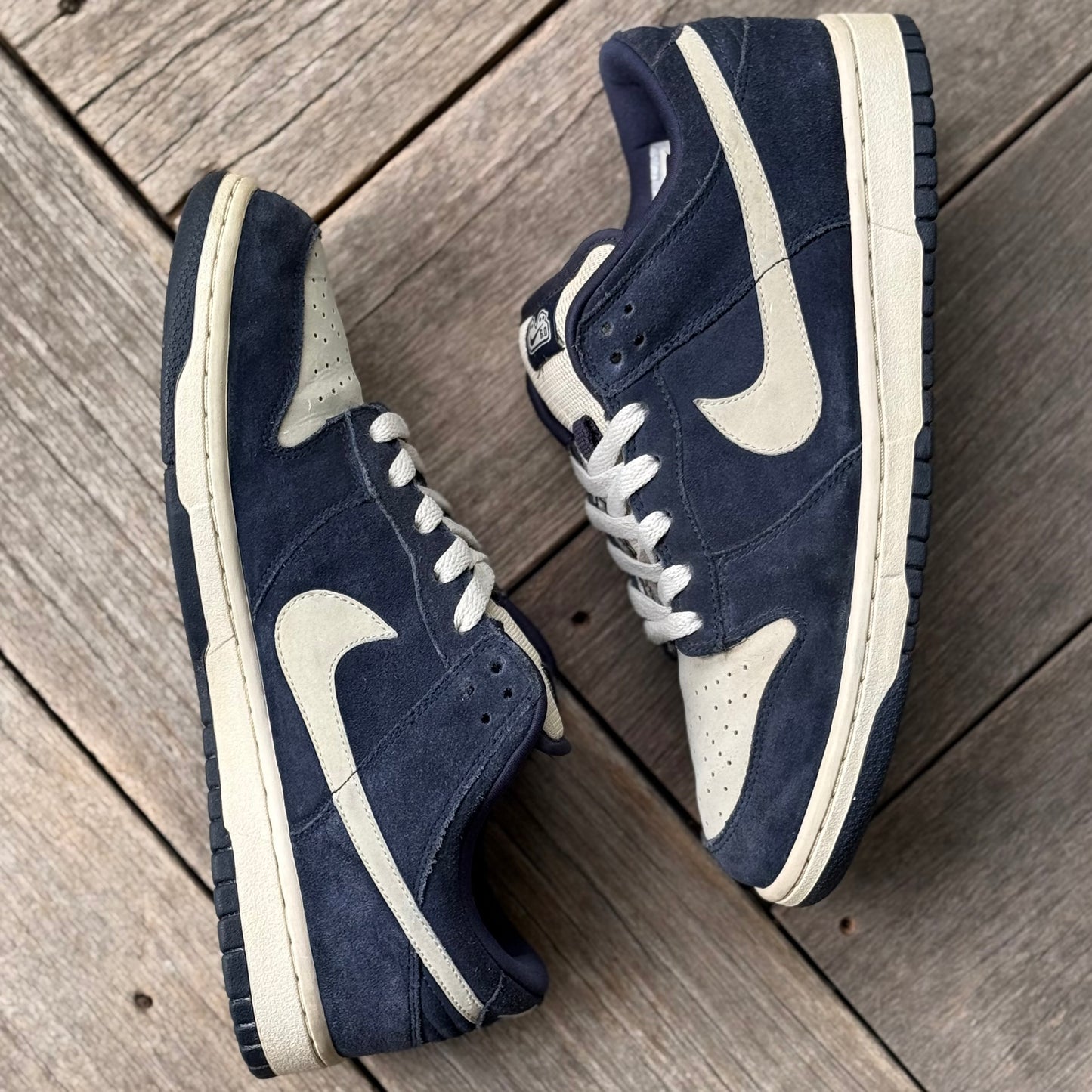 Nike Dunk Low 6.0 Obsidian Navy Light Bone SAMPLE Size 9