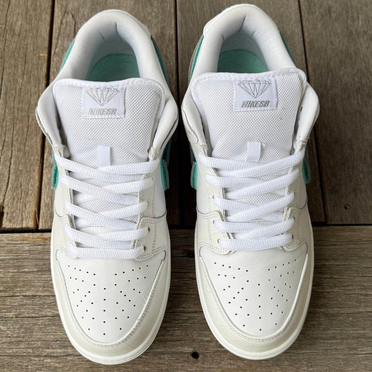 Nike SB Dunk Low White Diamond Size 11