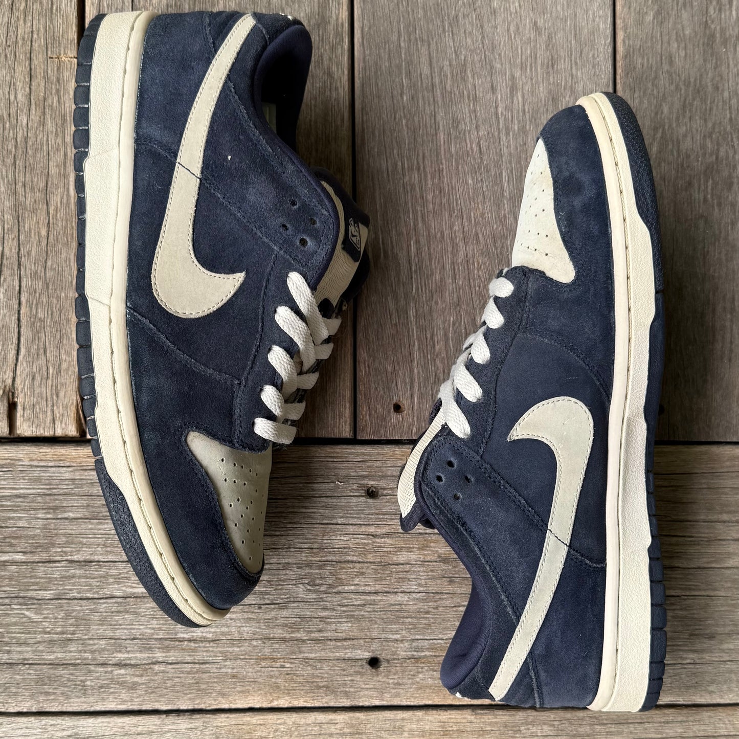 Nike Dunk Low 6.0 Obsidian Navy Light Bone SAMPLE Size 9