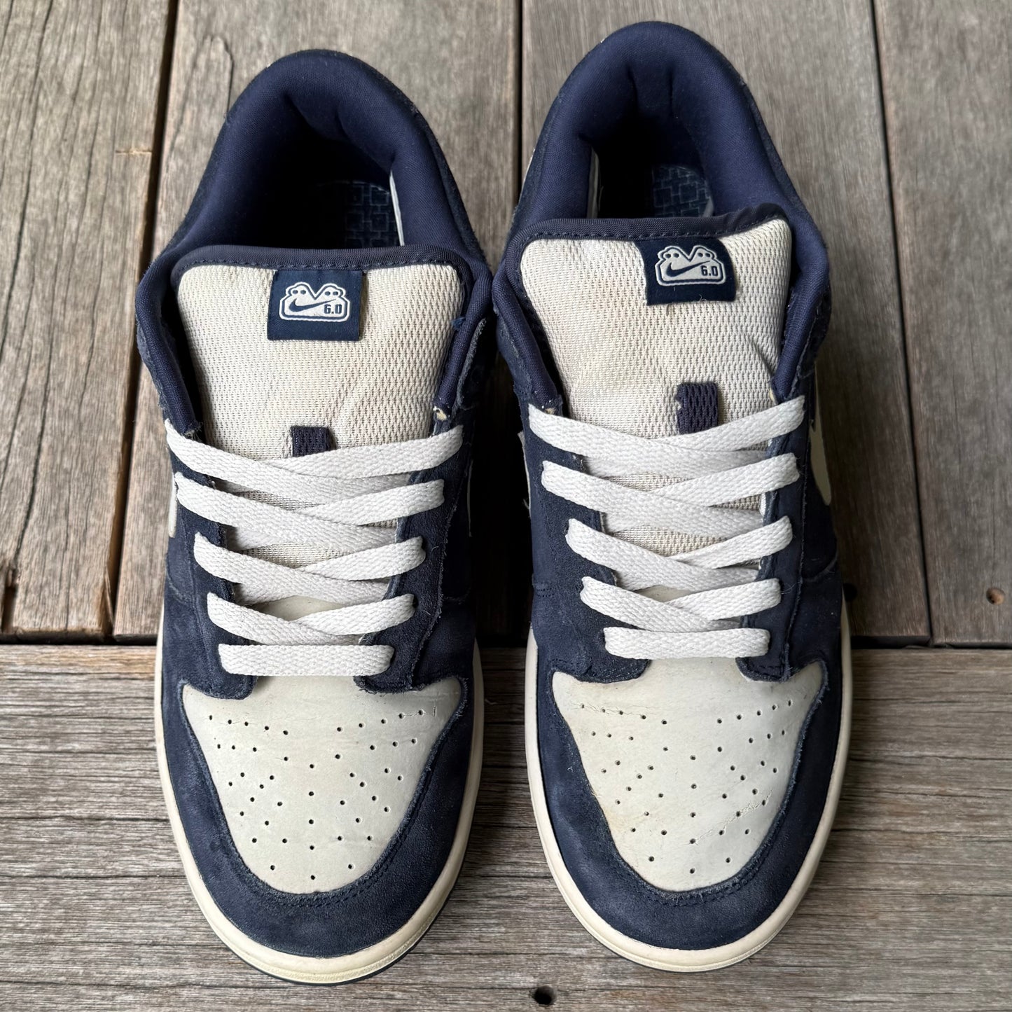 Nike Dunk Low 6.0 Obsidian Navy Light Bone SAMPLE Size 9