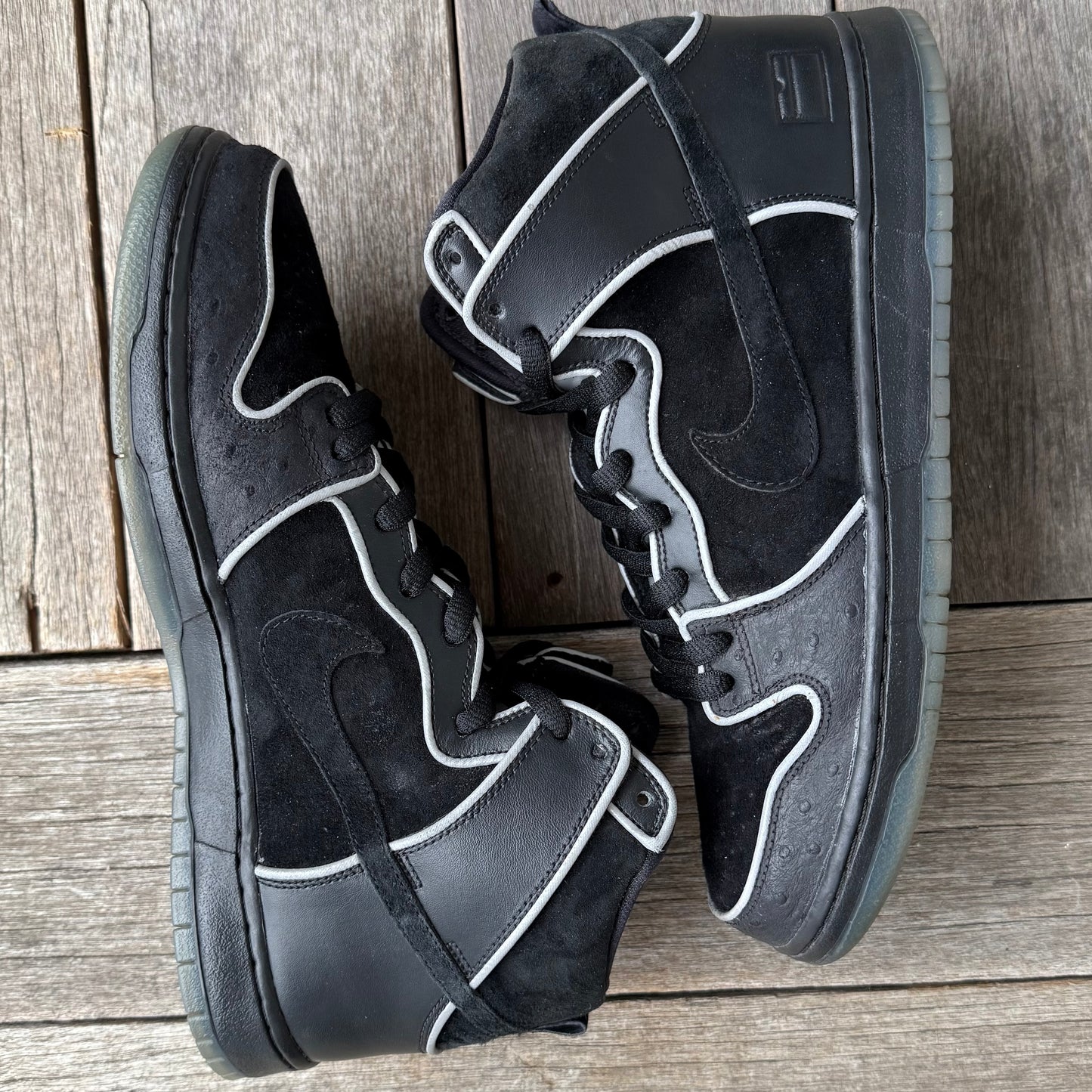 Nike SB Dunk High Black/Purple Box Size 12