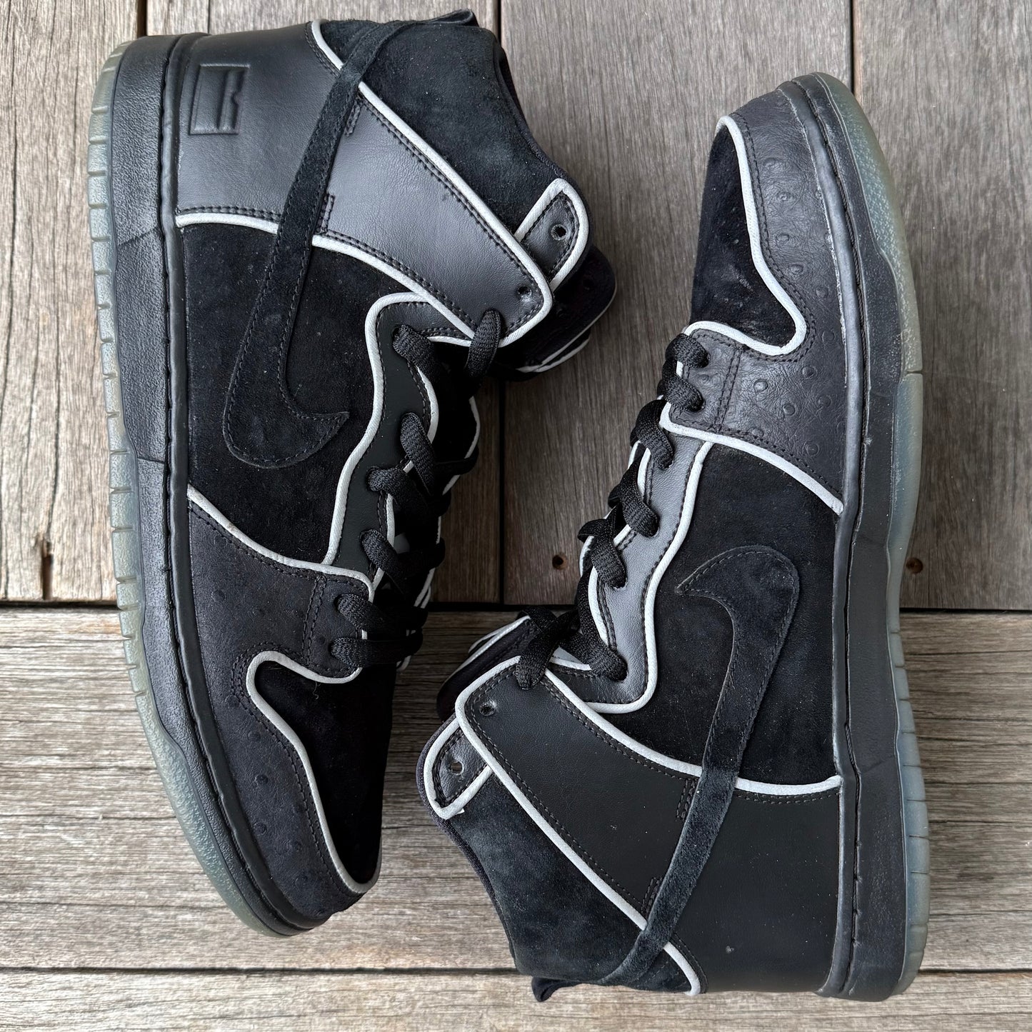 Nike SB Dunk High Black/Purple Box Size 12