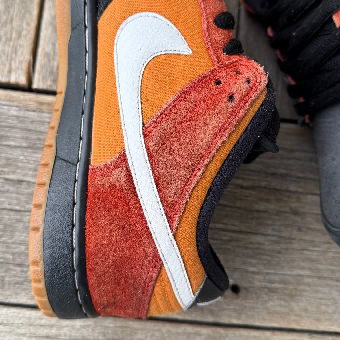 Nike SB Dunk Low Cinnabar Reverse RayGun Size 9.5