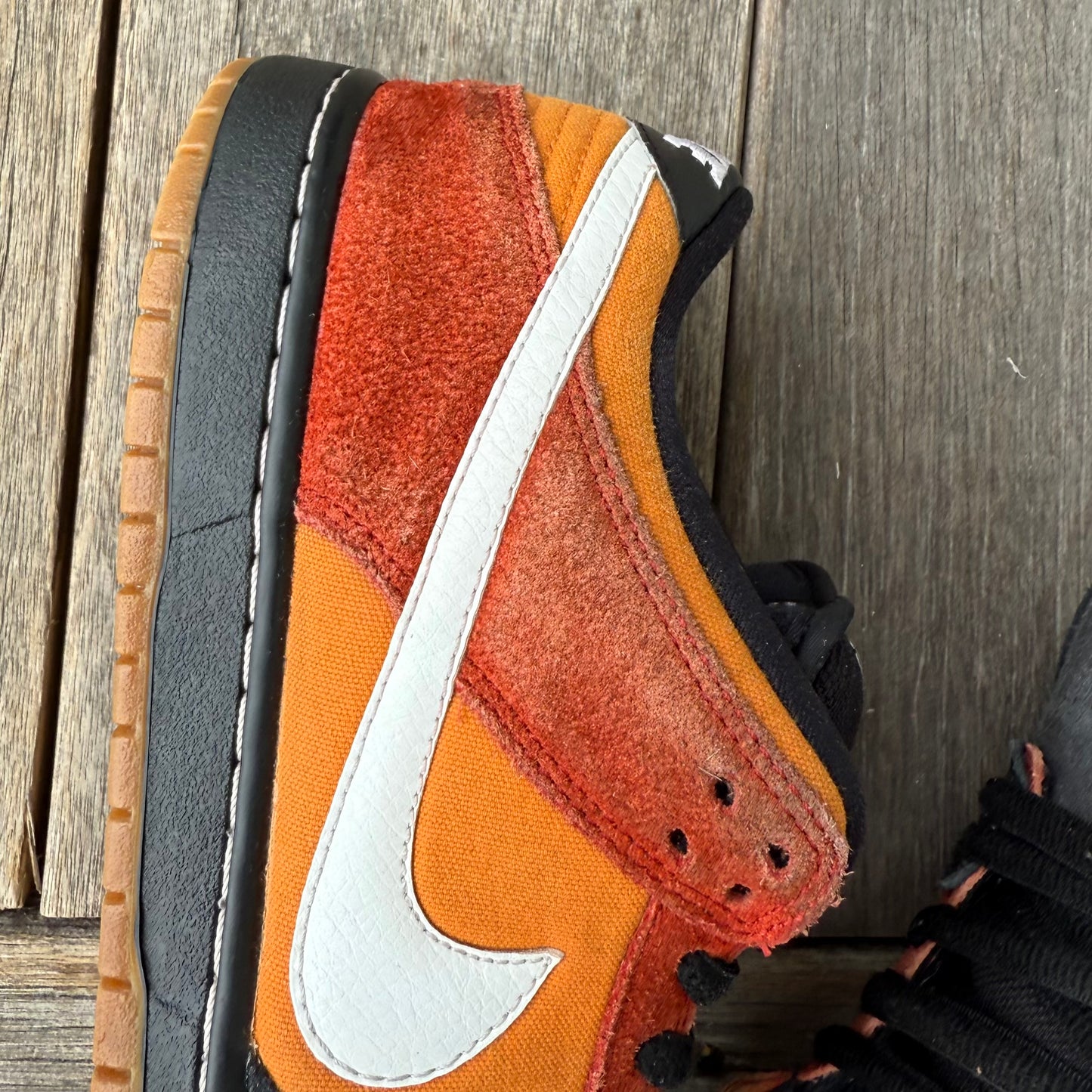 Nike SB Dunk Low Cinnabar Reverse RayGun Size 9.5