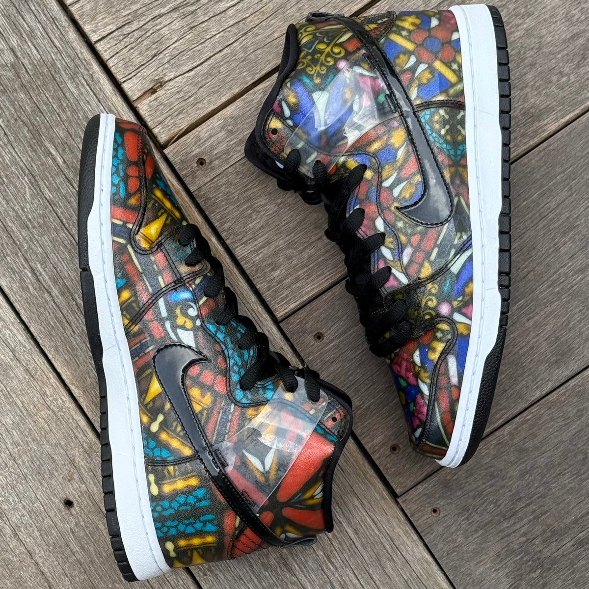 Nike SB Dunk High Concepts Stained Glass Special Box Size 9.5