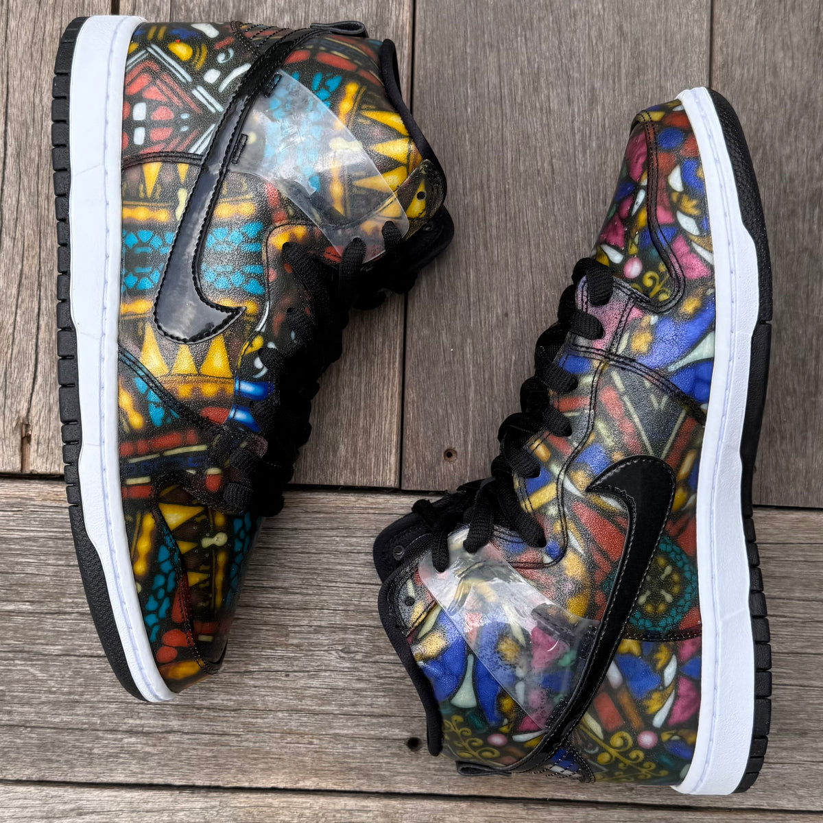 Nike SB Dunk High Concepts Stained Glass Special Box Size 9.5