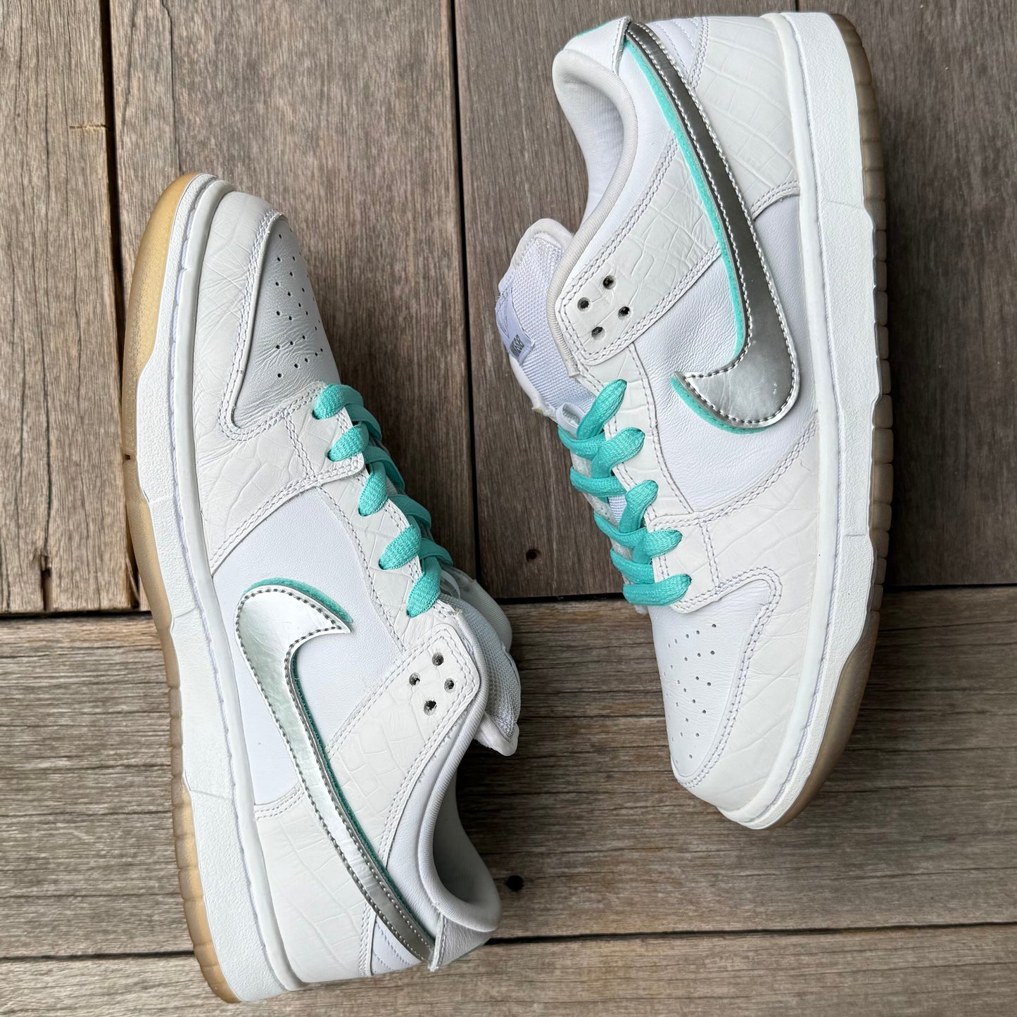 Nike SB Dunk Low White Diamond Size 10