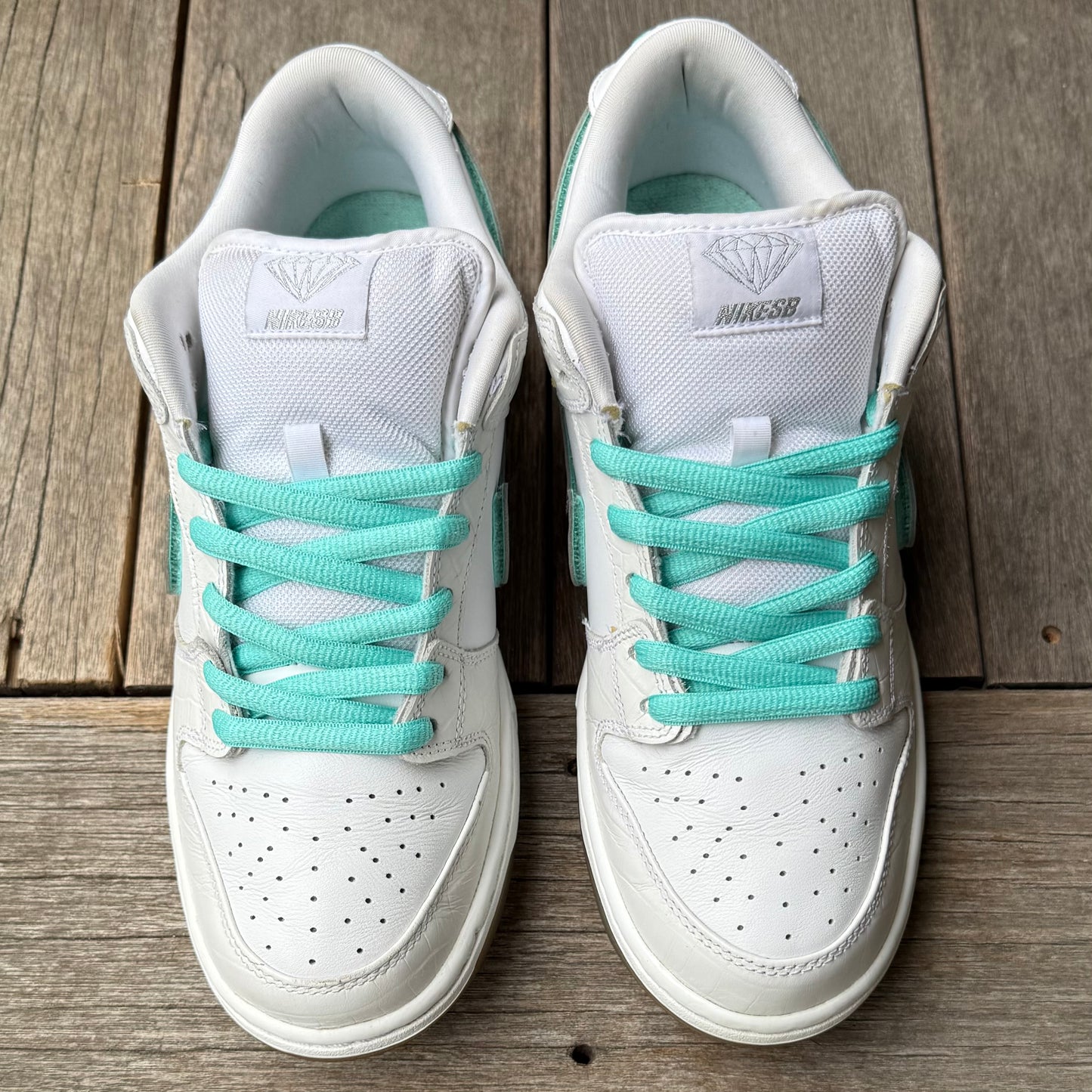 Nike SB Dunk Low White Diamond Size 10