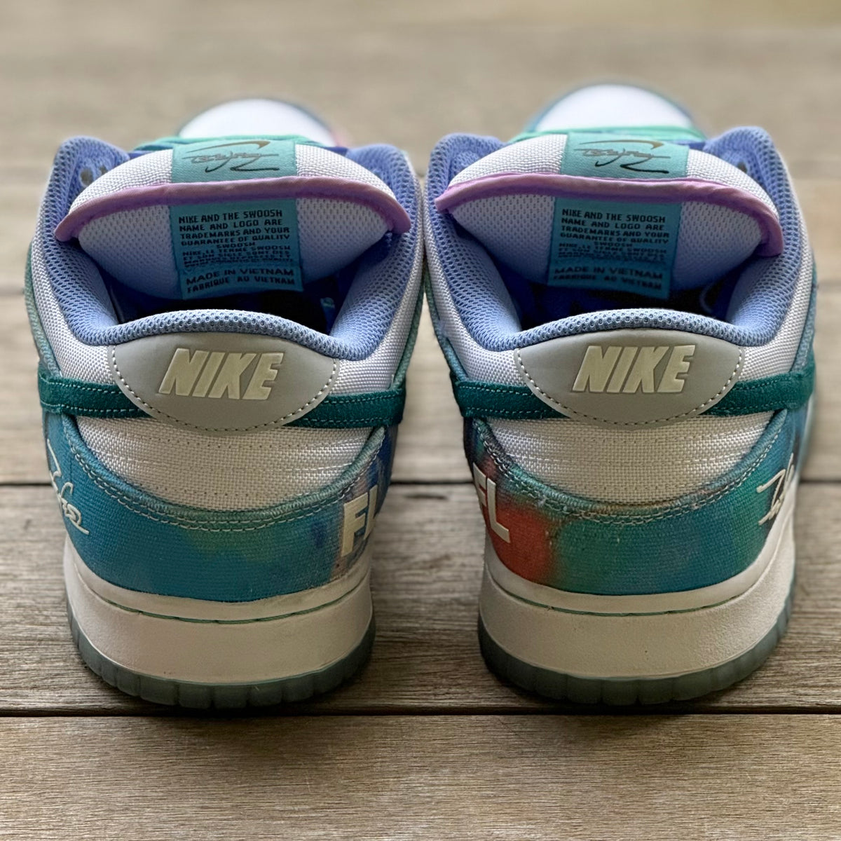 Nike SB Dunk Low Futura White Geode Teal Size 12