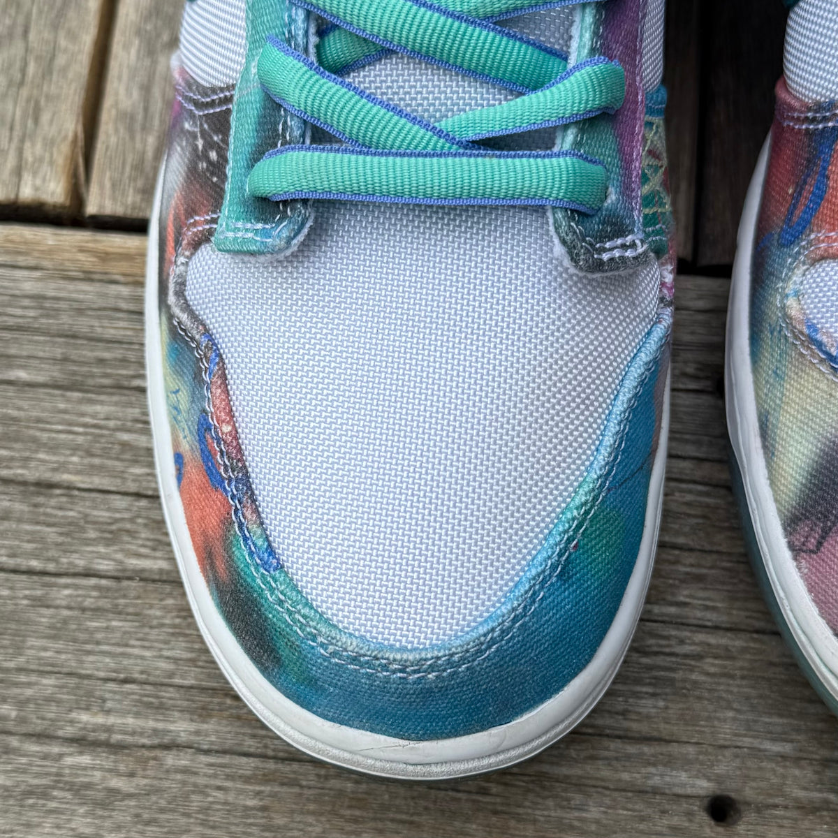 Nike SB Dunk Low Futura White Geode Teal Size 12