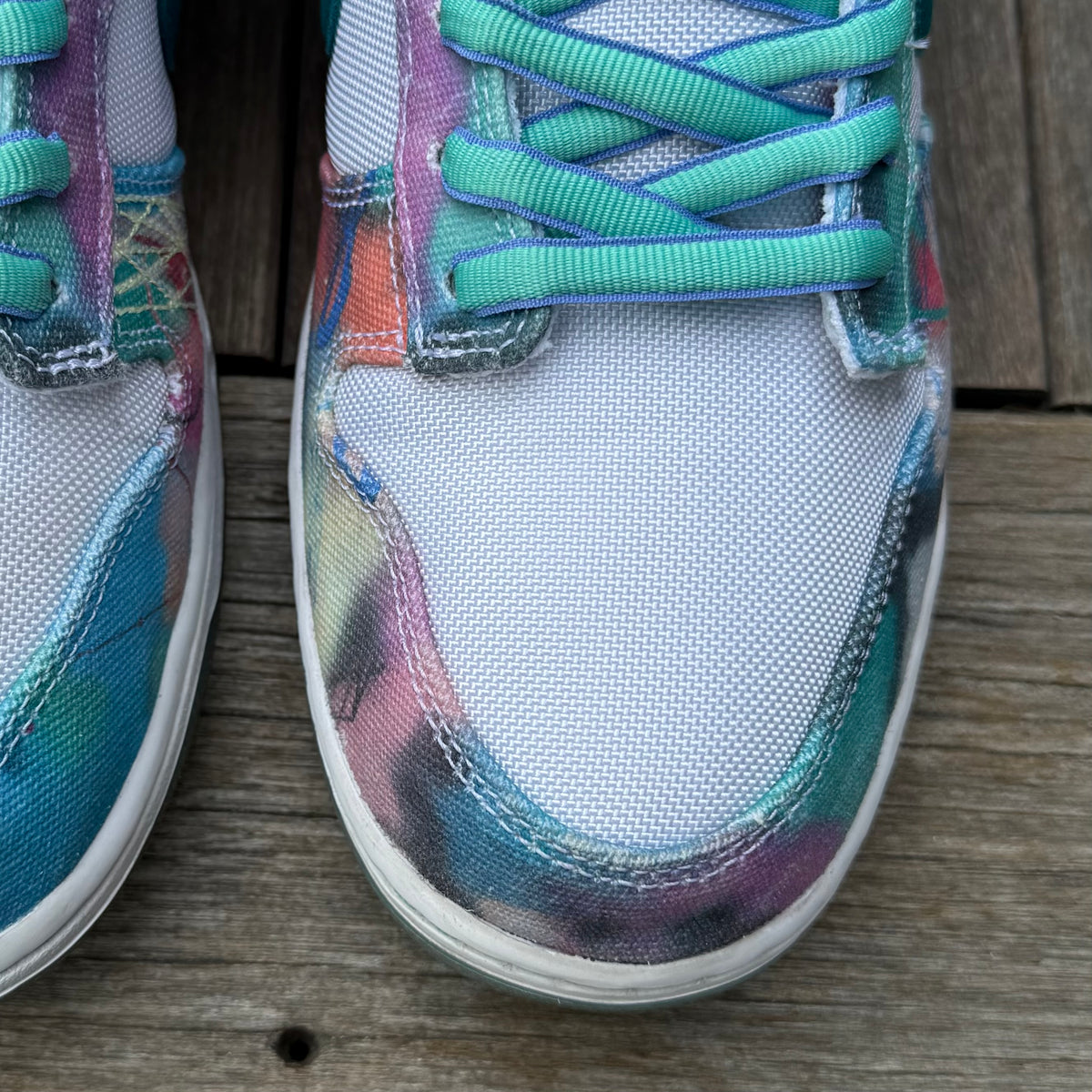 Nike SB Dunk Low Futura White Geode Teal Size 12