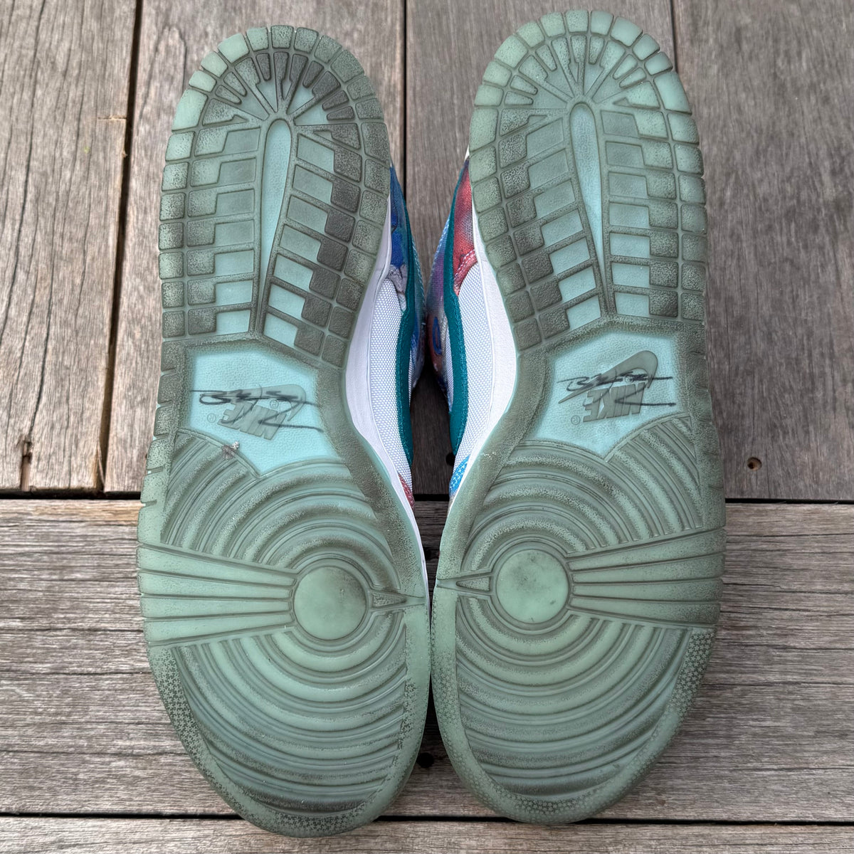 Nike SB Dunk Low Futura White Geode Teal Size 12