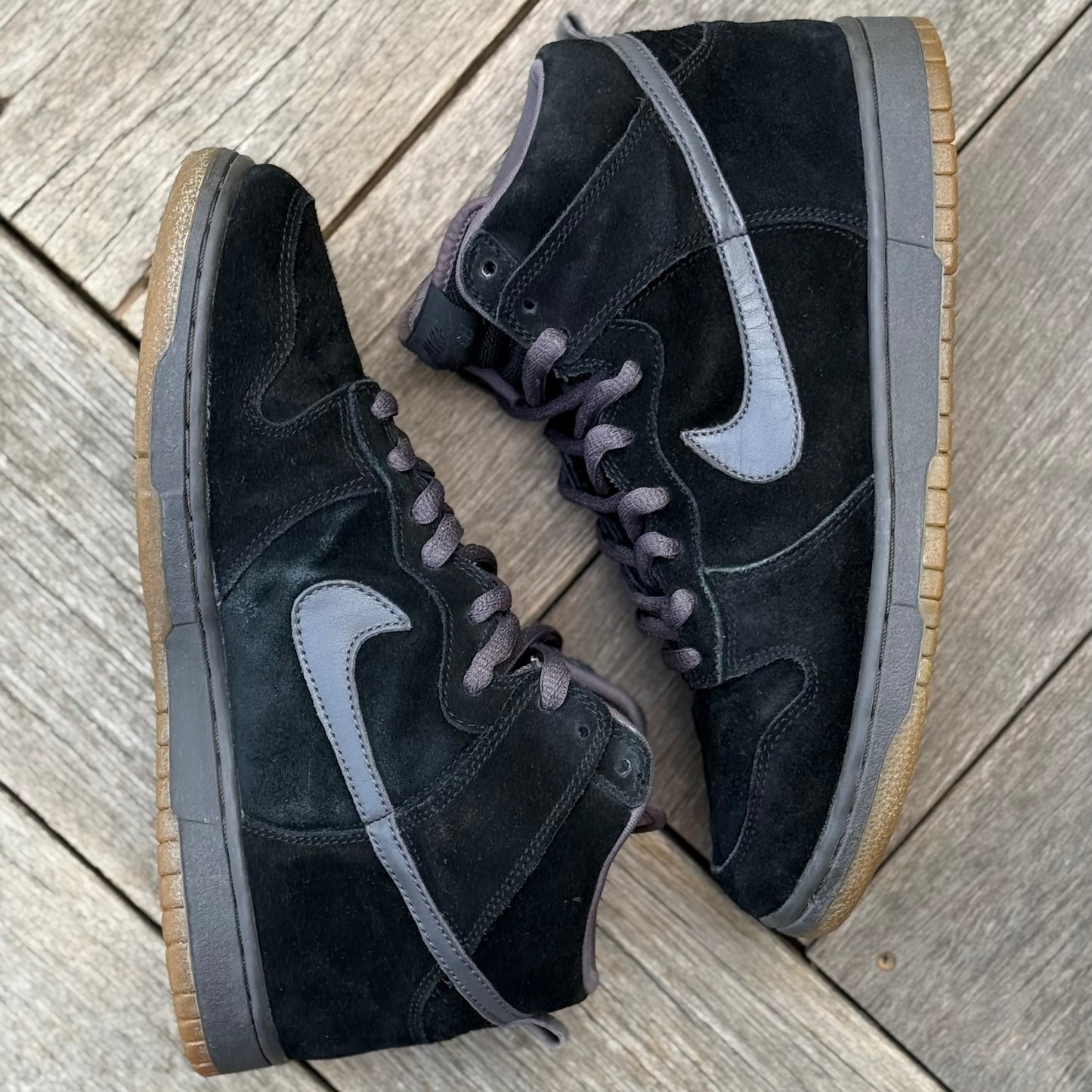 Nike SB Dunk High Black Midnight Fog Size 9.5