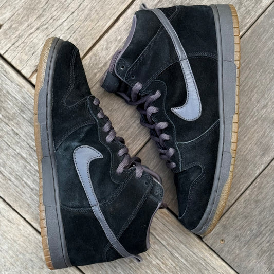 Nike SB Dunk High Black Midnight Fog Size 9.5