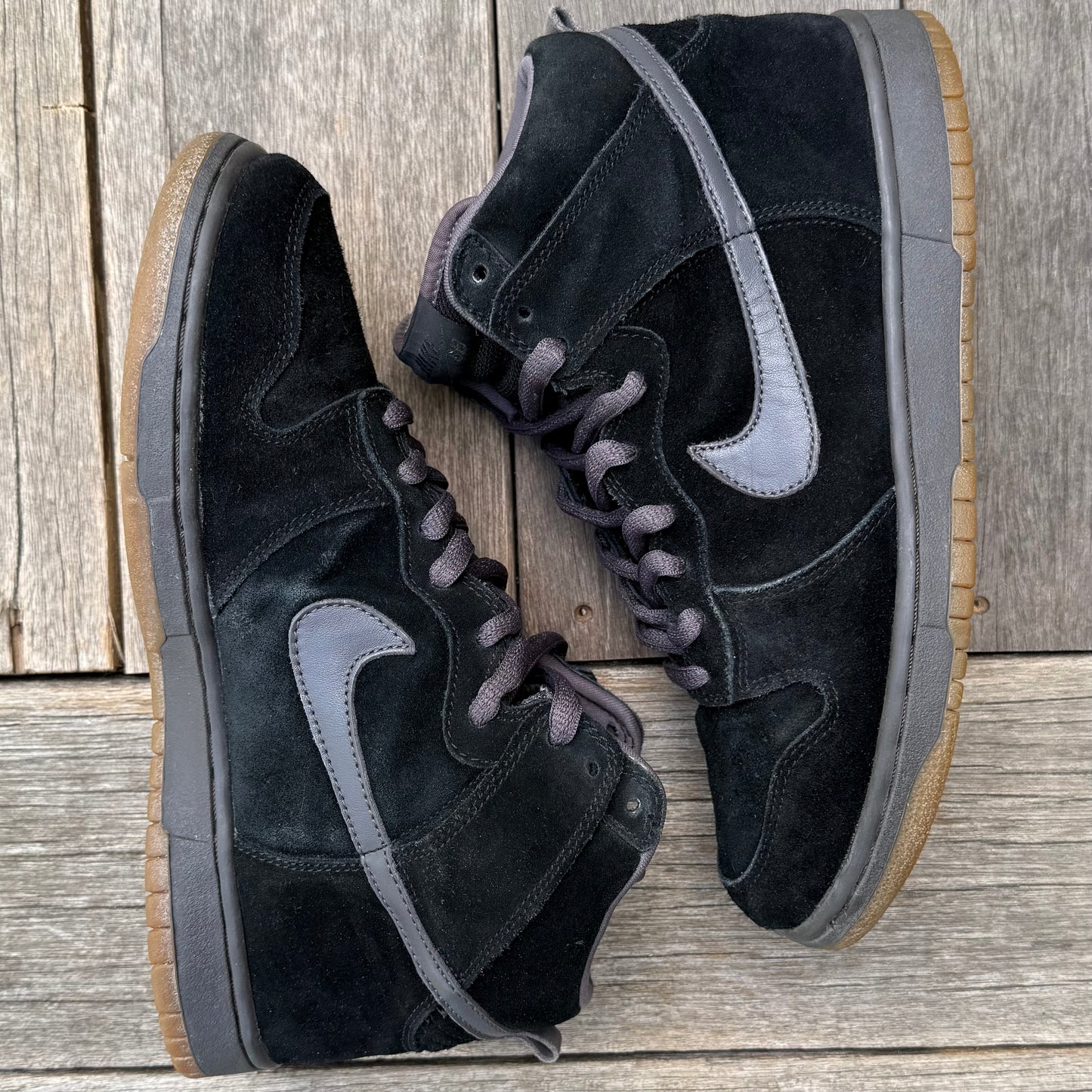 Nike SB Dunk High Black Midnight Fog Size 9.5