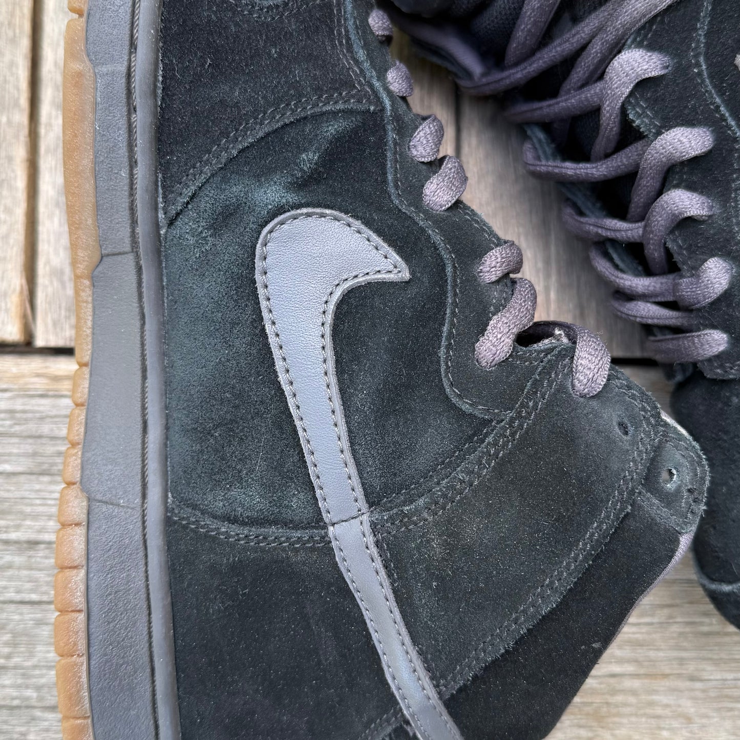 Nike SB Dunk High Black Midnight Fog Size 9.5