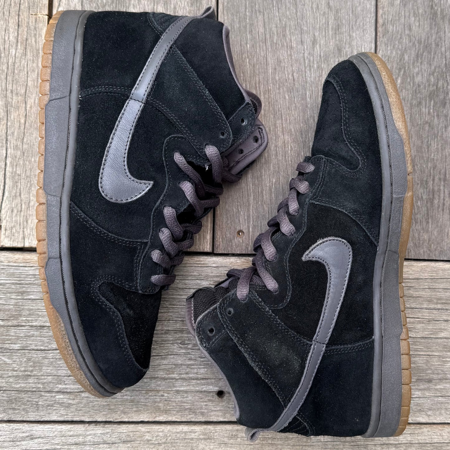 Nike SB Dunk High Black Midnight Fog Size 9.5