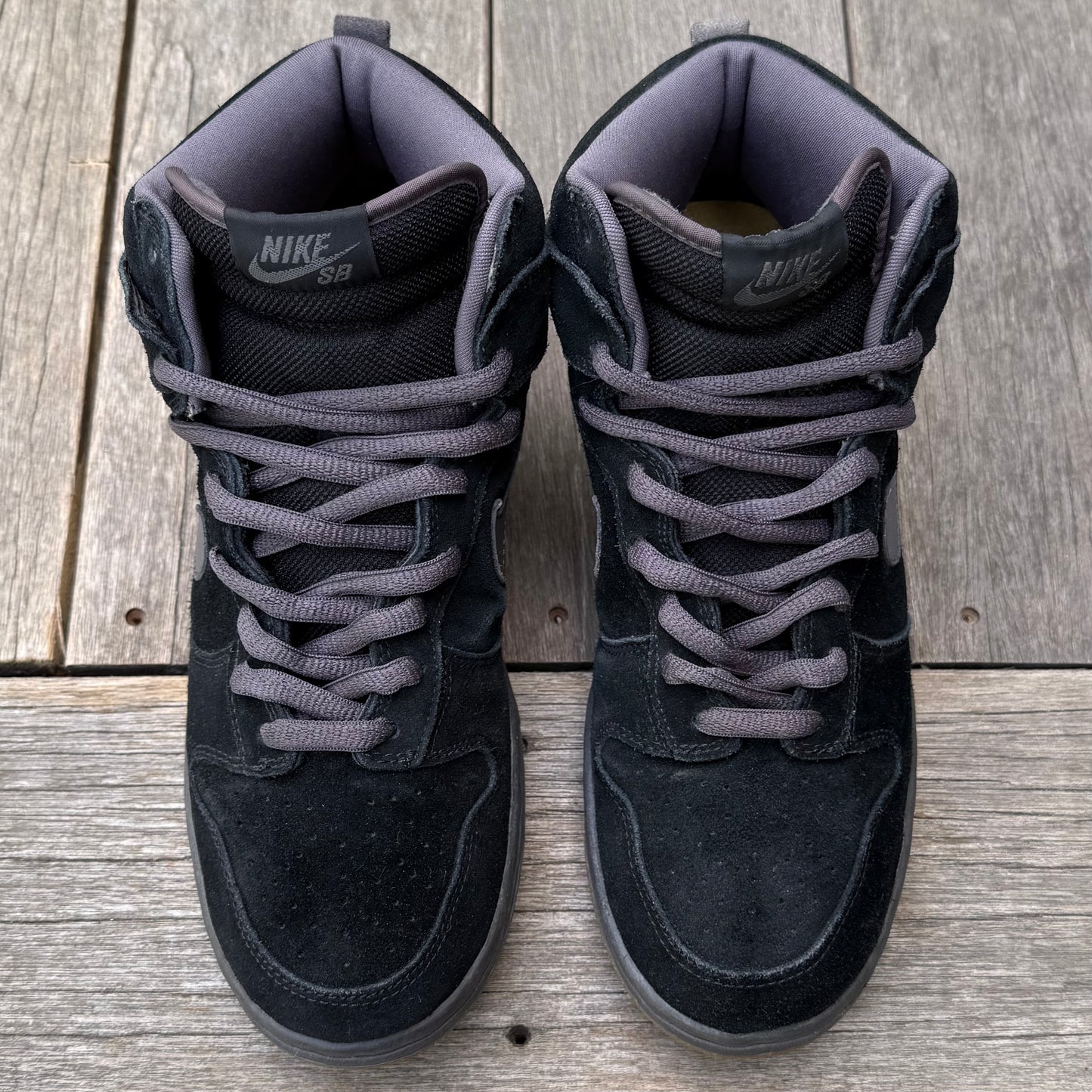 Nike SB Dunk High Black Midnight Fog Size 9.5