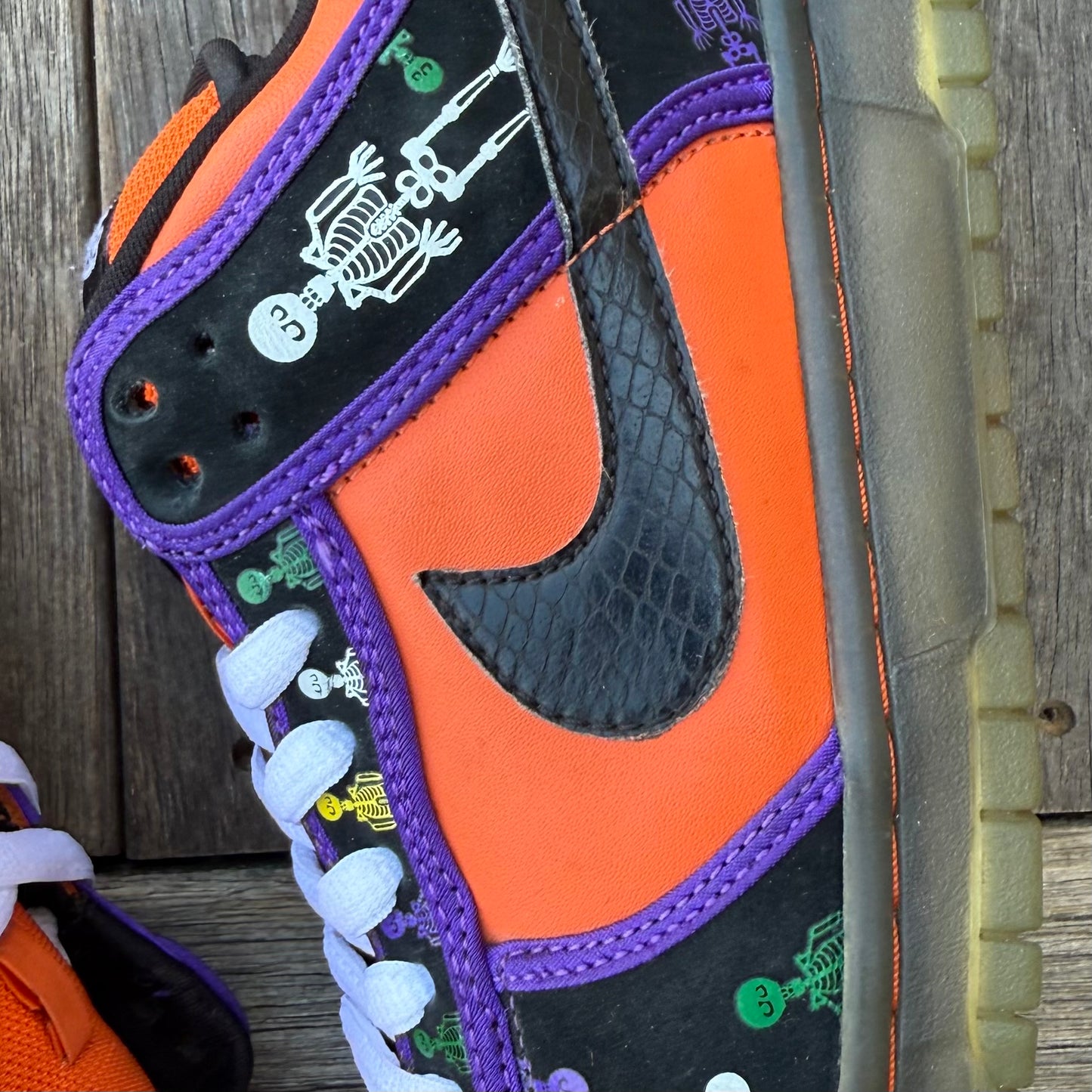 Nike SB Dunk Low Day of the Dead (DOTD) FTSS SAMPLE Size 9