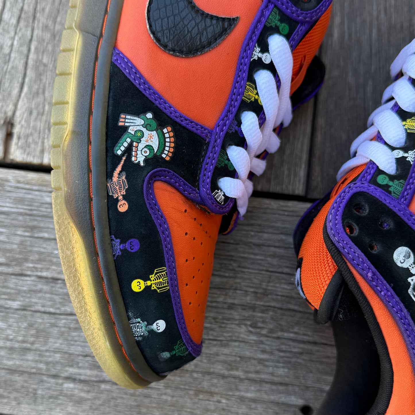 Nike SB Dunk Low Day of the Dead (DOTD) FTSS SAMPLE Size 9
