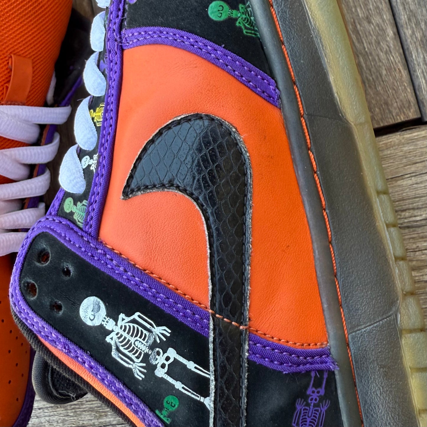 Nike SB Dunk Low Day of the Dead (DOTD) FTSS SAMPLE Size 9