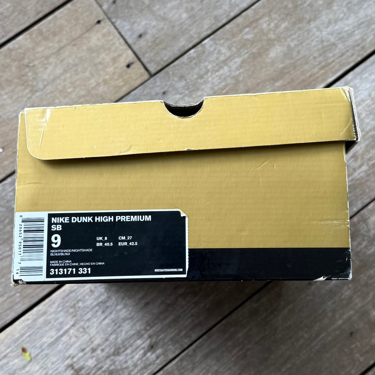 Nike SB Dunk High Quagmire Size 9