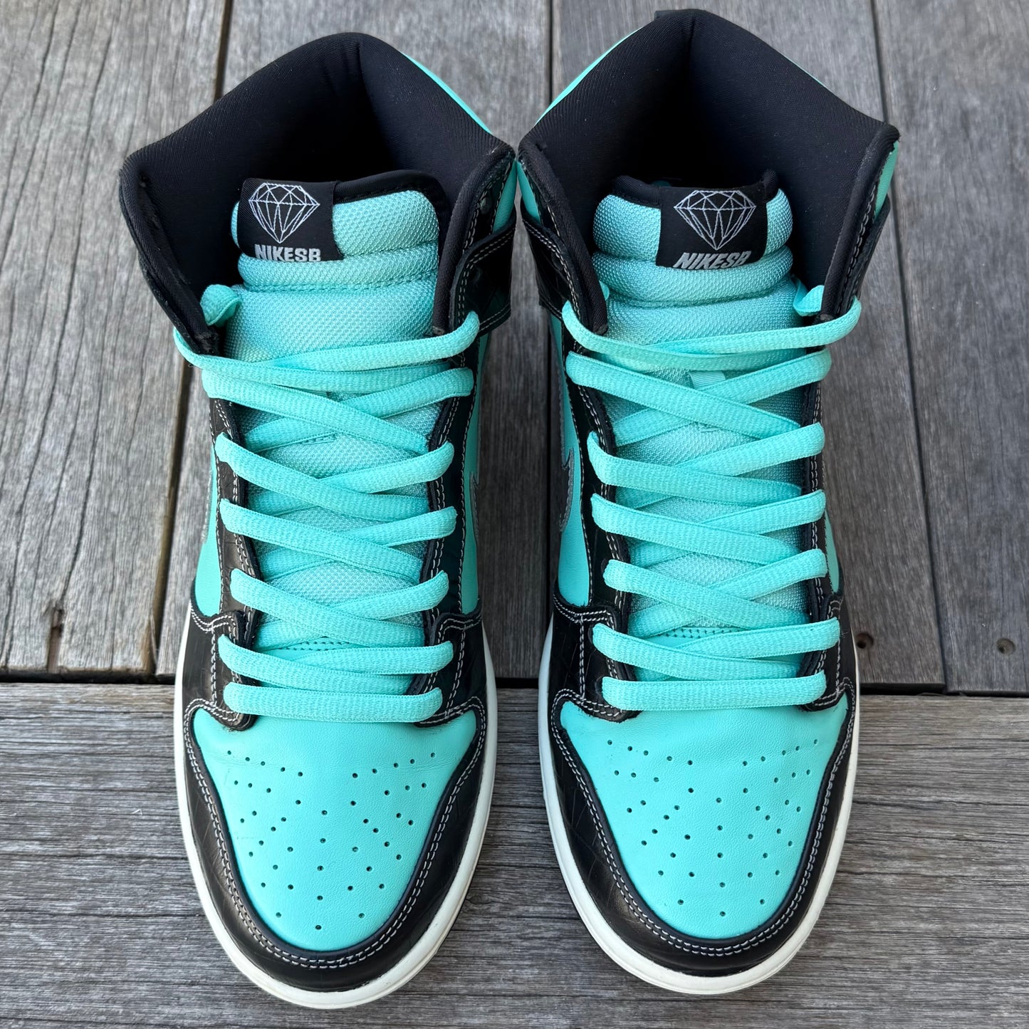 Nike SB Dunk High Tiffany Diamond Size 10.5