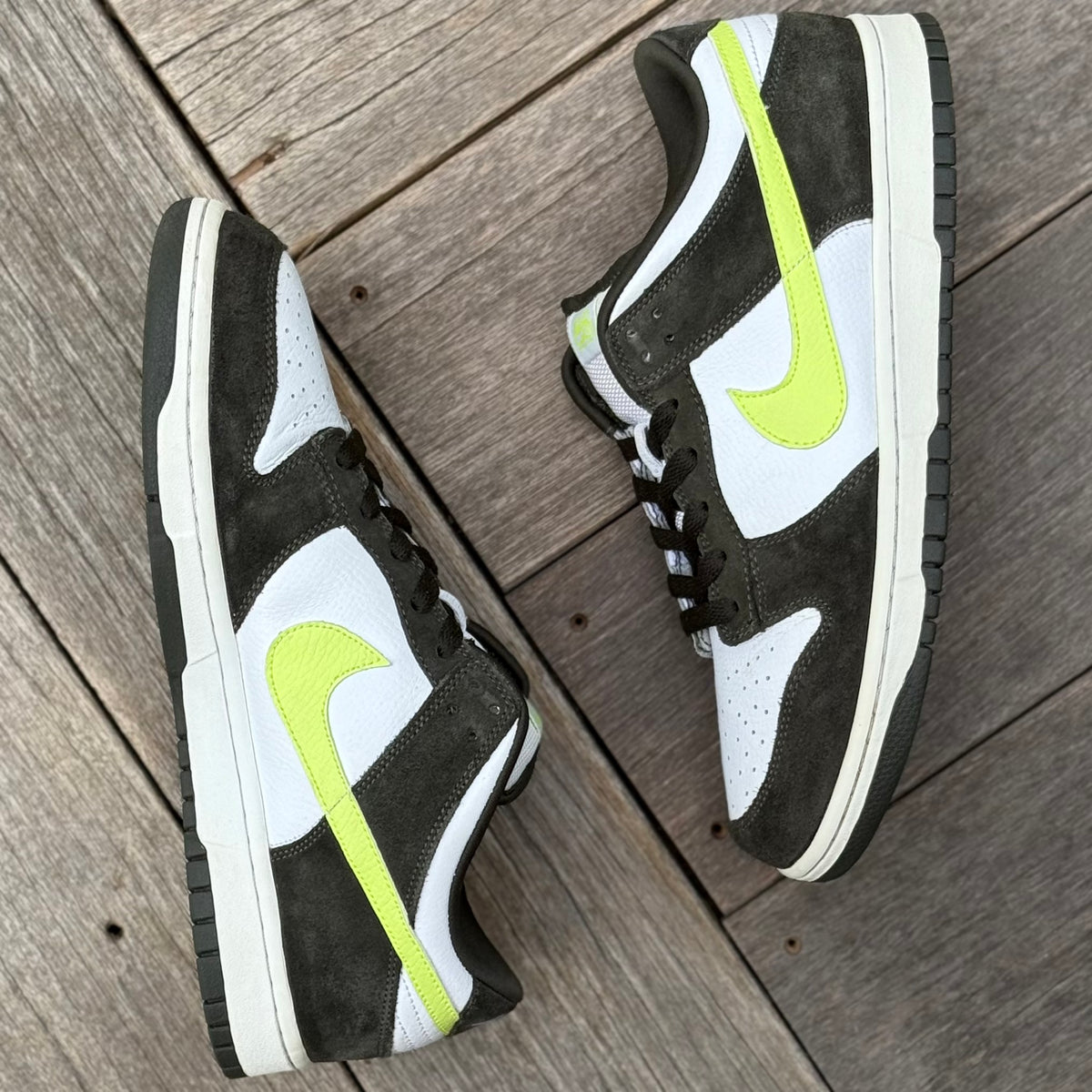 Nike Dunk Low 6.0 Dark Army Volt Size 10