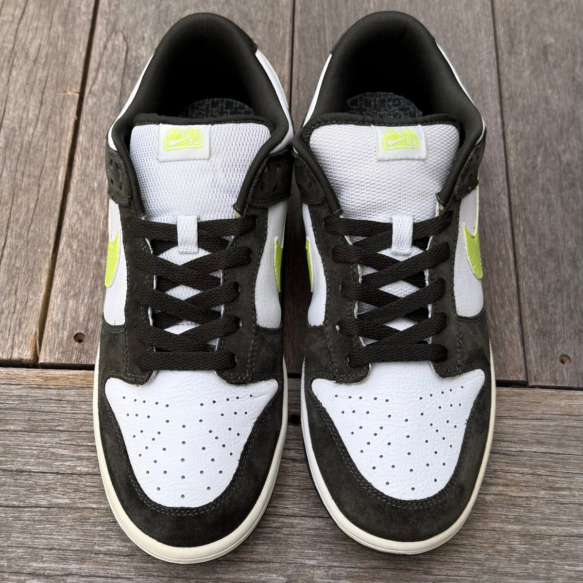 Nike Dunk Low 6.0 Dark Army Volt Size 10