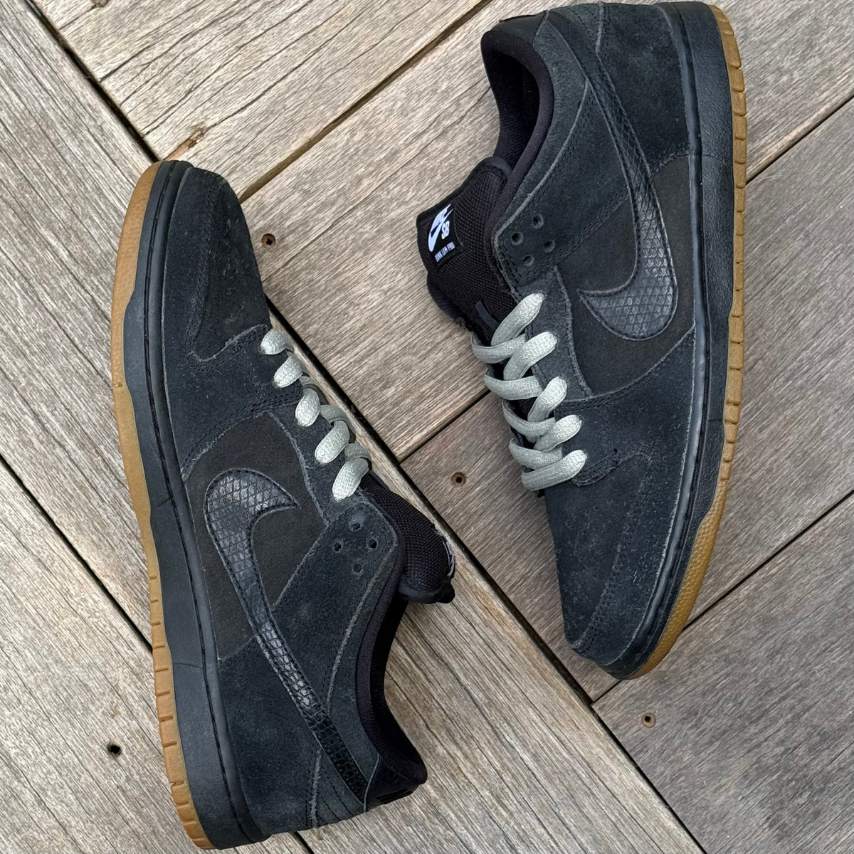 Nike SB Dunk Low Black Snake Gum Size 10