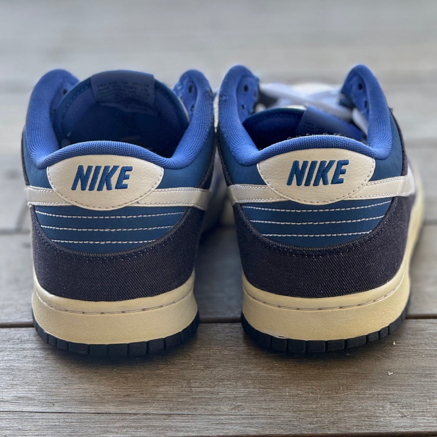 Nike Dunk Low Blackened Denim Size 13