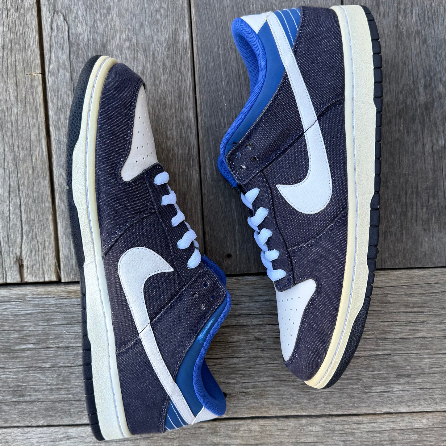 Nike Dunk Low Blackened Denim Size 13