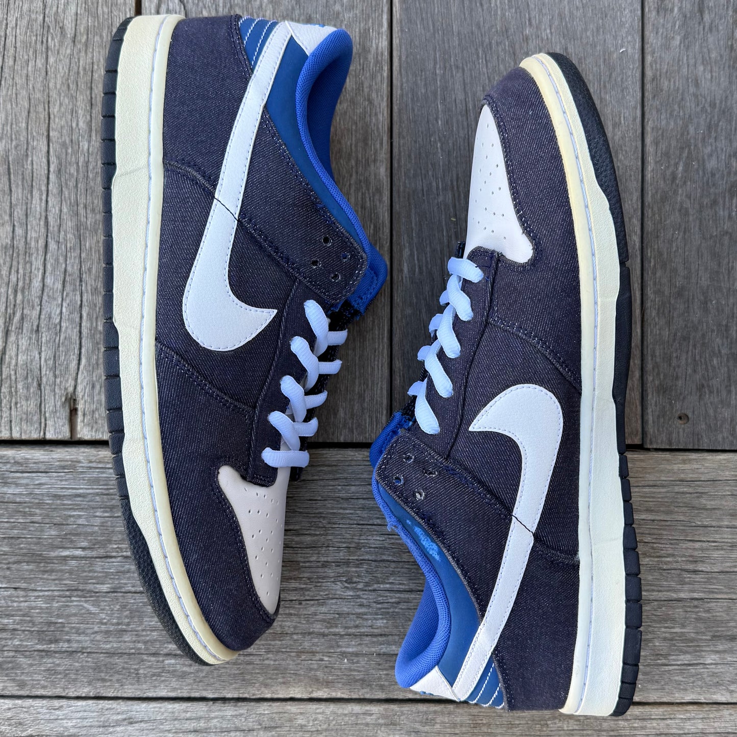 Nike Dunk Low Blackened Denim Size 13