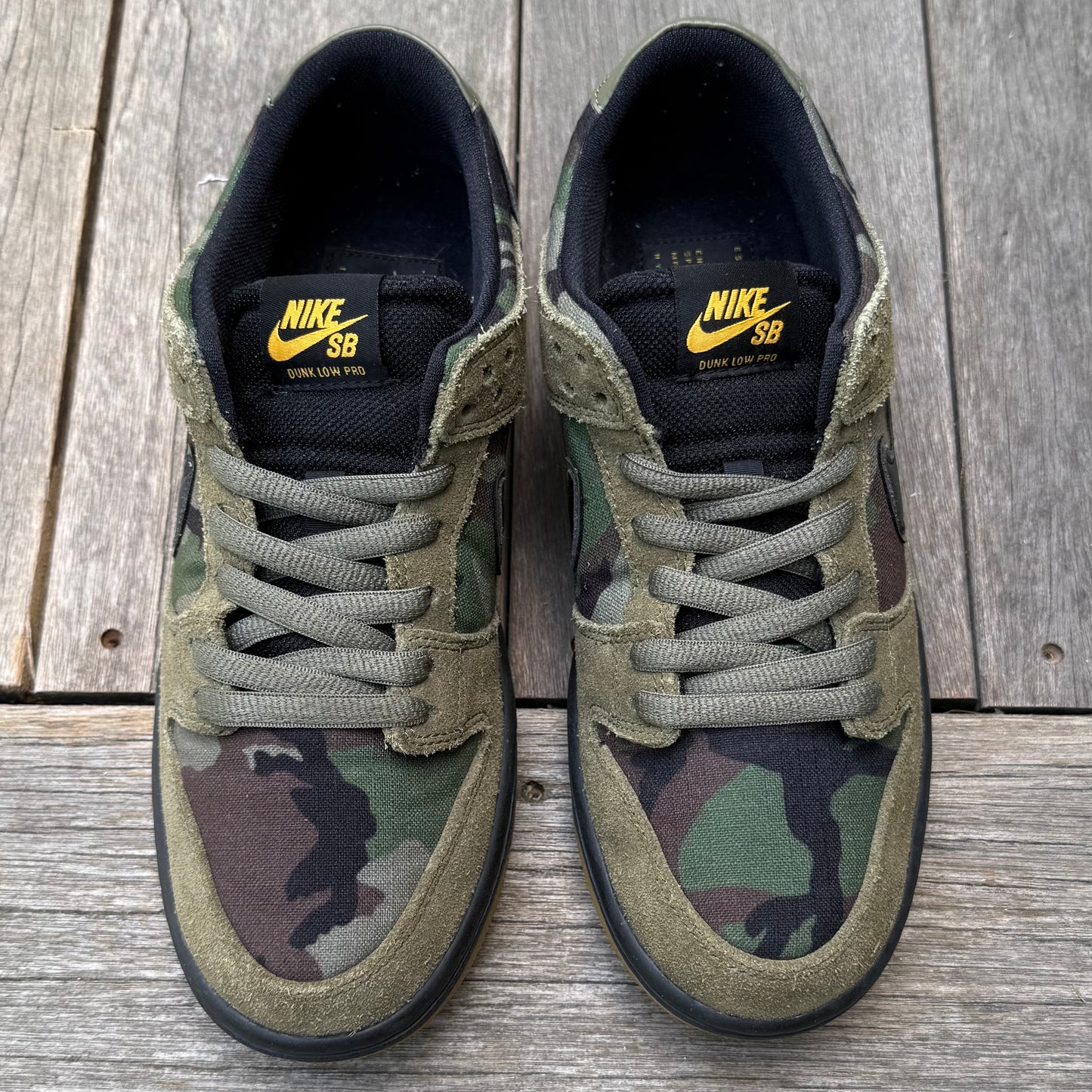 Nike SB Dunk Low Skate Camo Medium Olive Size 8.5