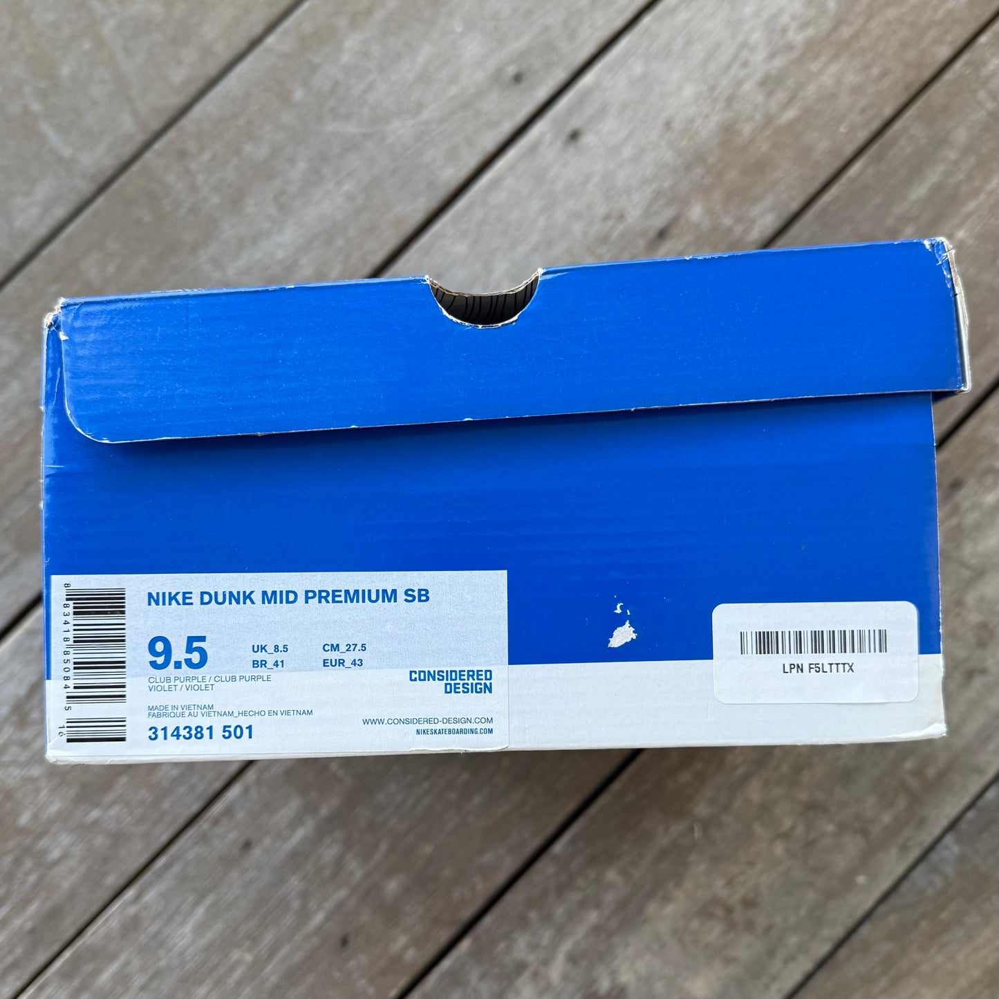 Nike SB Dunk Mid Dirty Money Size 9.5