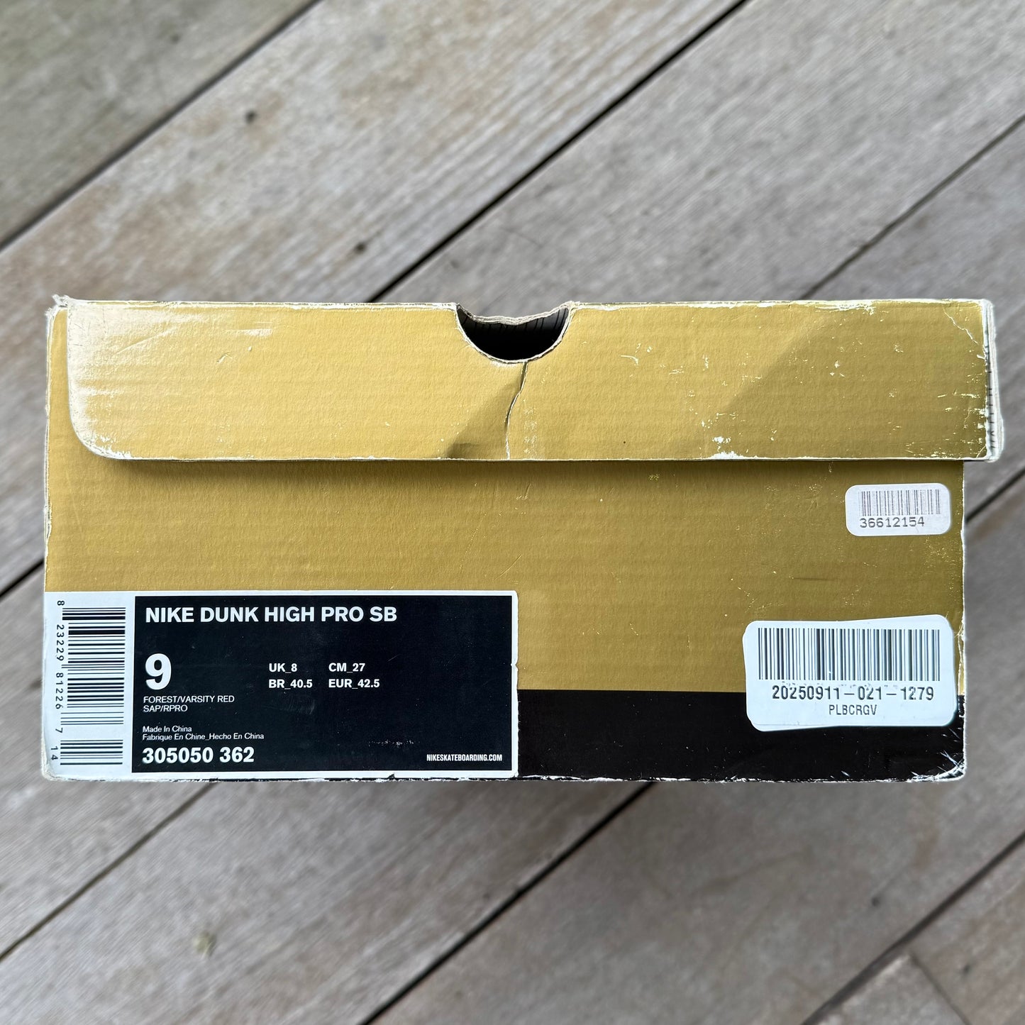 Nike SB Dunk High Dr Feelgood Size 9