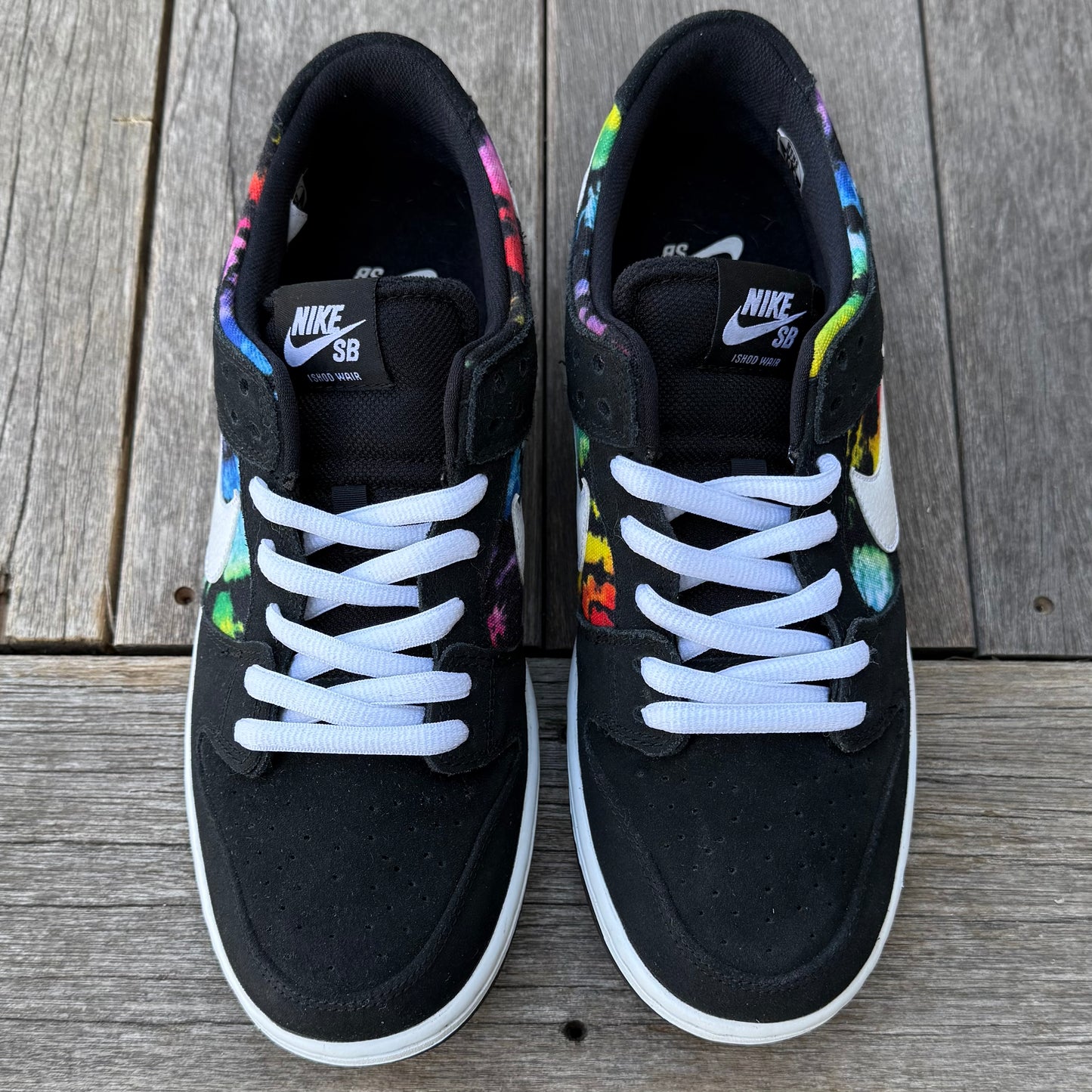 Nike SB Dunk Low Rainbow Tie Dye IW Size 10.5