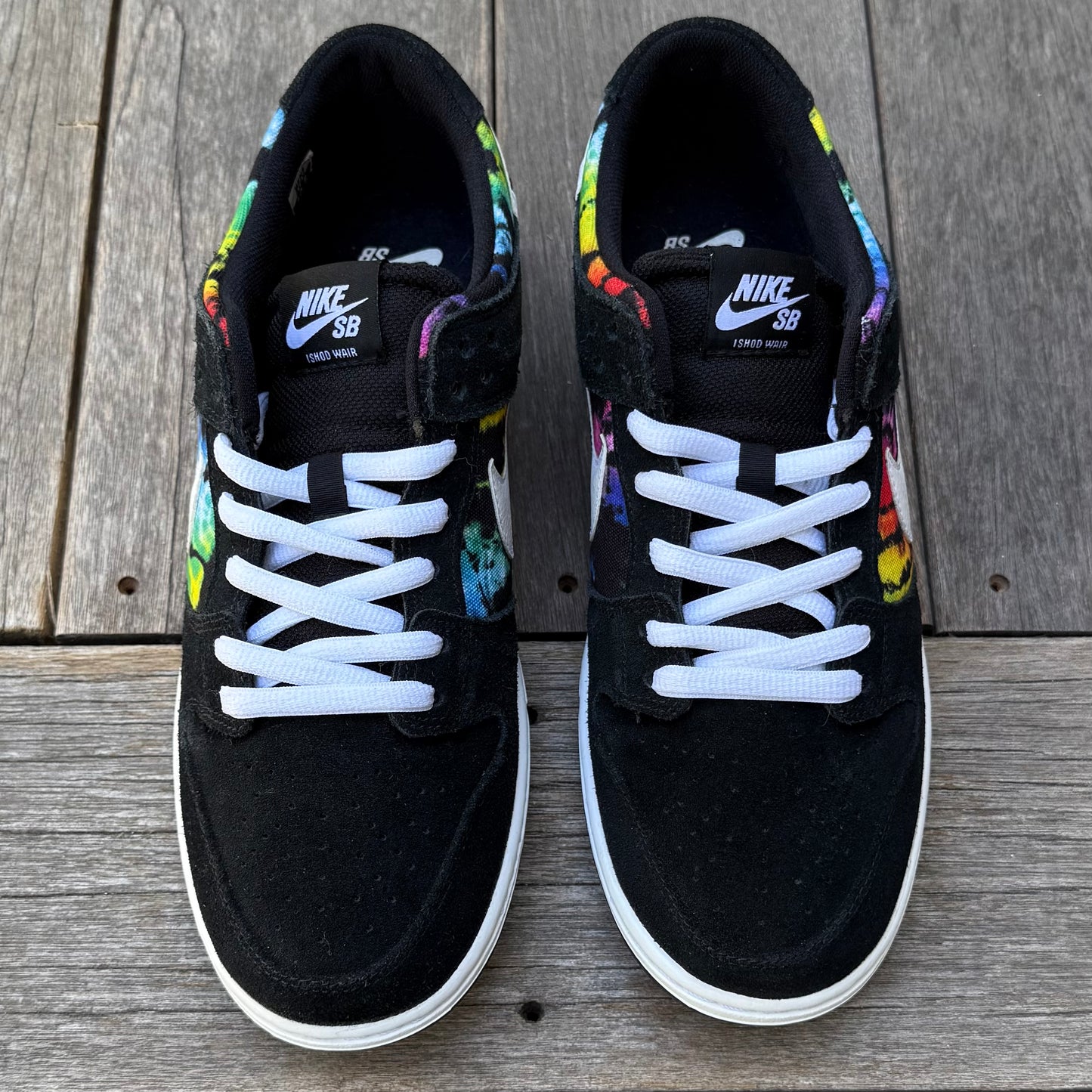 Nike SB Dunk Low Rainbow Tie Dye IW (SAMPLE) Size 10.5