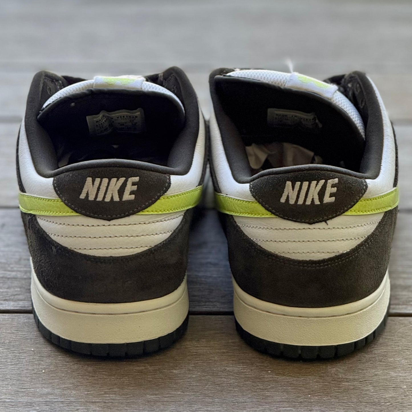 Nike Dunk Low 6.0 Volt White Dark Army Size 12