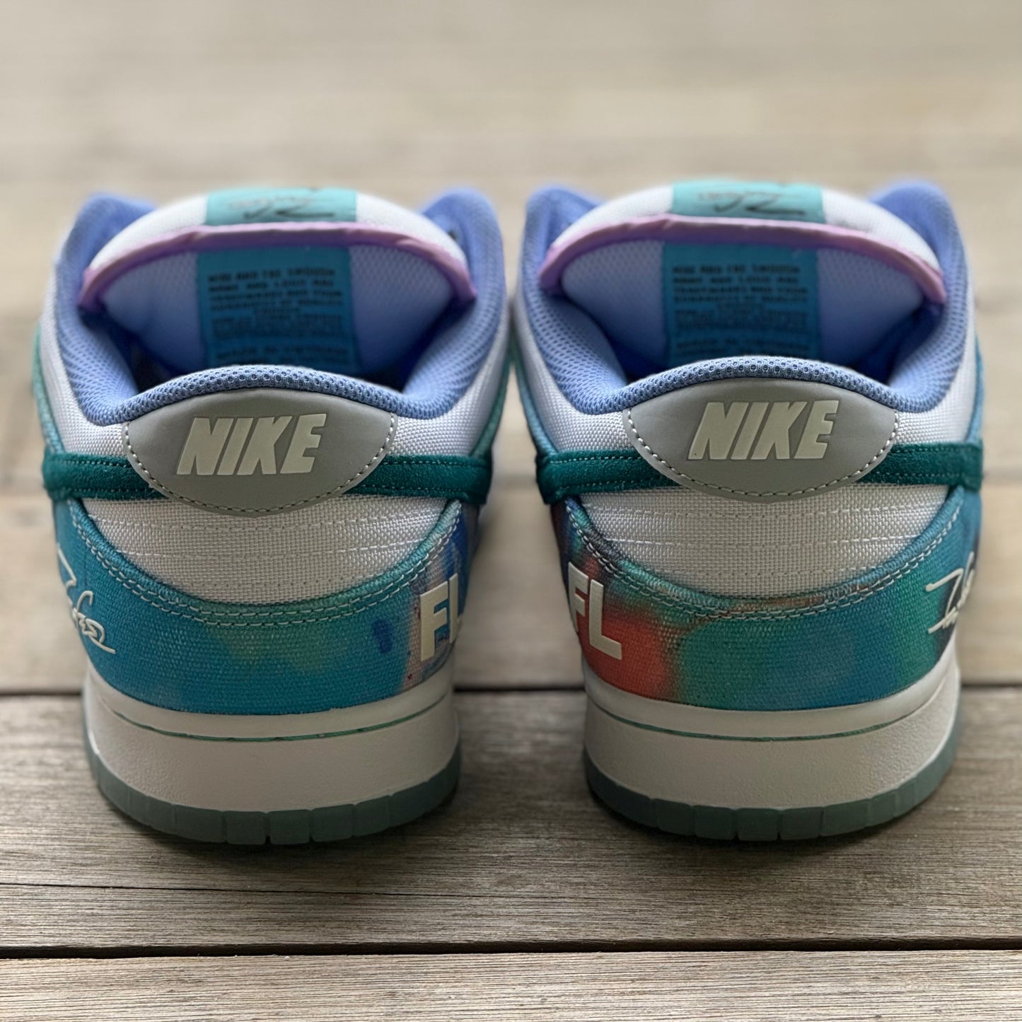 Nike SB Dunk Low Futura White Geode Teal Size 11