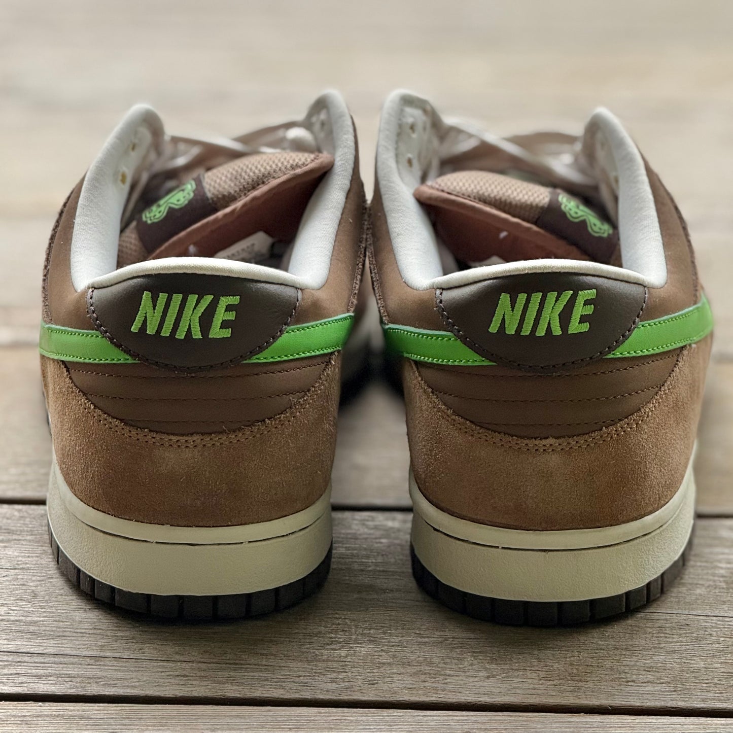 Nike Dunk Low 6.0 Medium Brown Green Spark Size 13