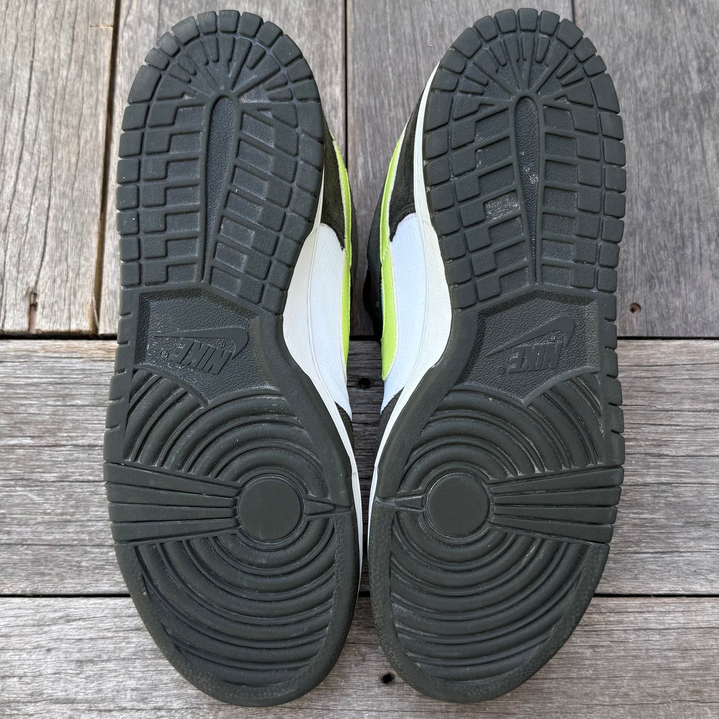 Nike Dunk Low 6.0 Volt White Dark Army Size 12