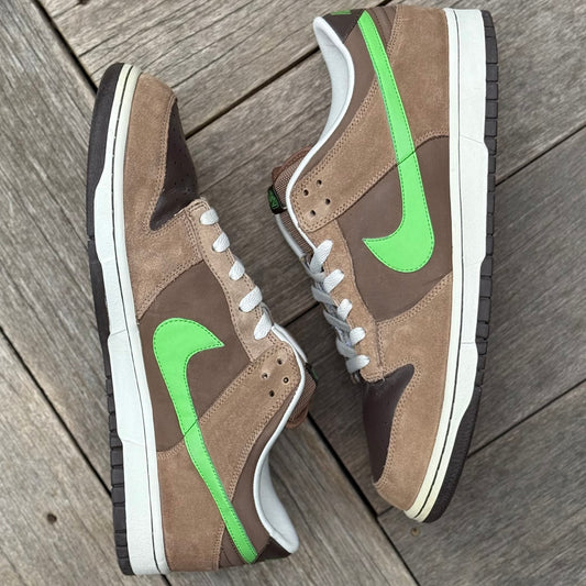 Nike Dunk Low 6.0 Medium Brown Green Spark Size 13